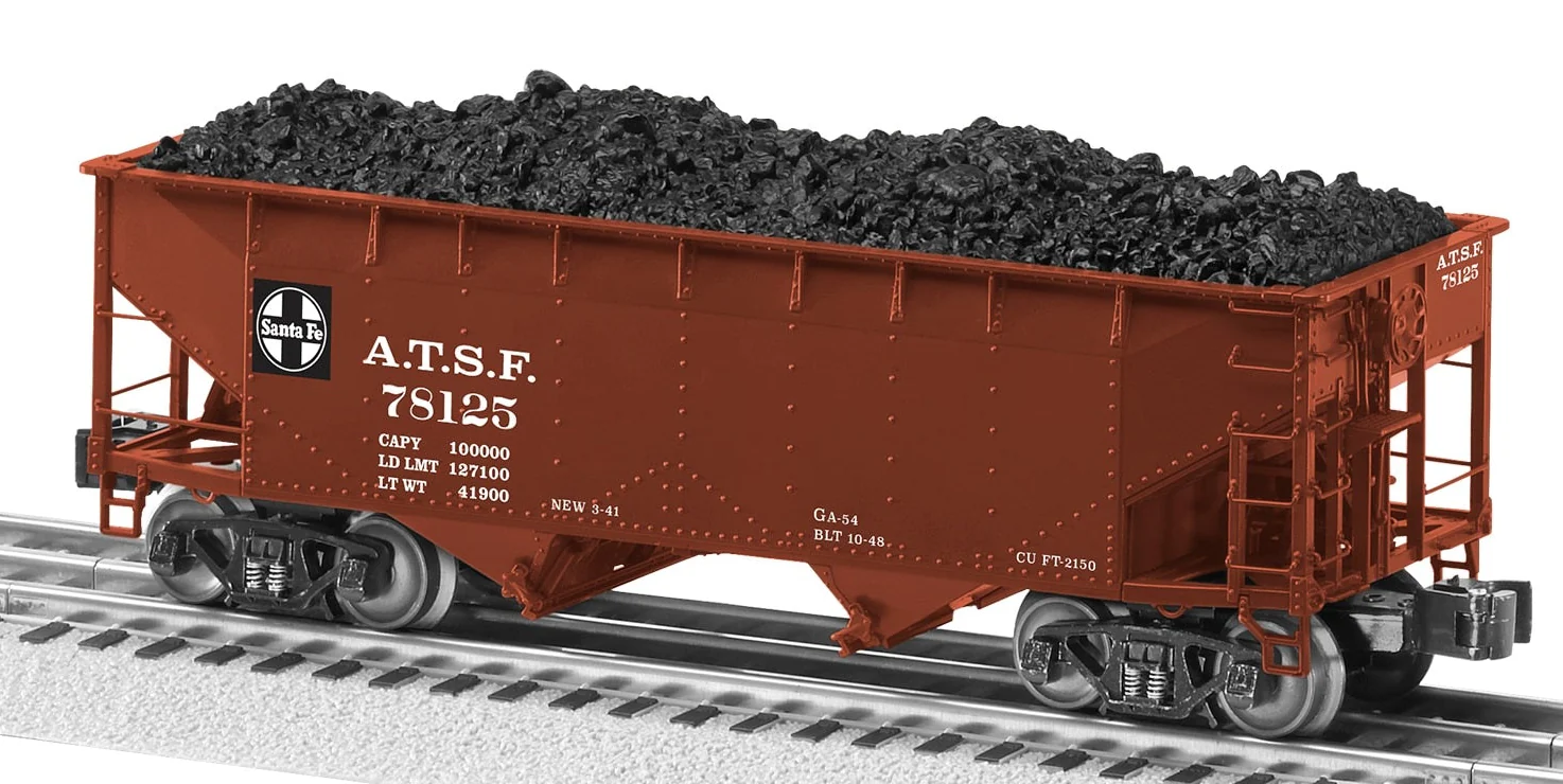 Lionel 2226030 SANTA FE DIE-CAST AAR 2-BAY HOPPER 2-PACK O SCALE NEW