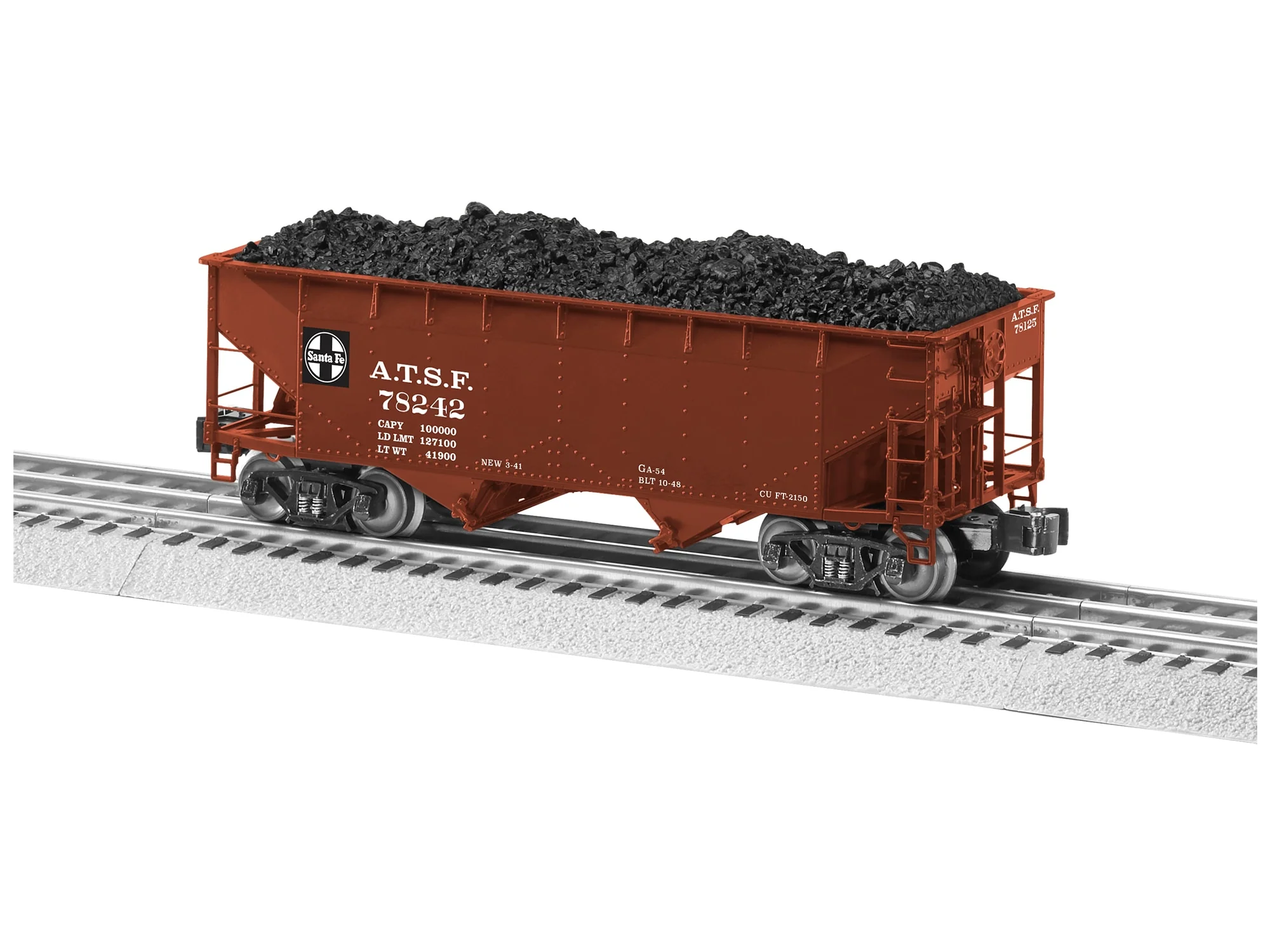 Lionel 2226030 SANTA FE DIE-CAST AAR 2-BAY HOPPER 2-PACK O SCALE NEW - Image 2