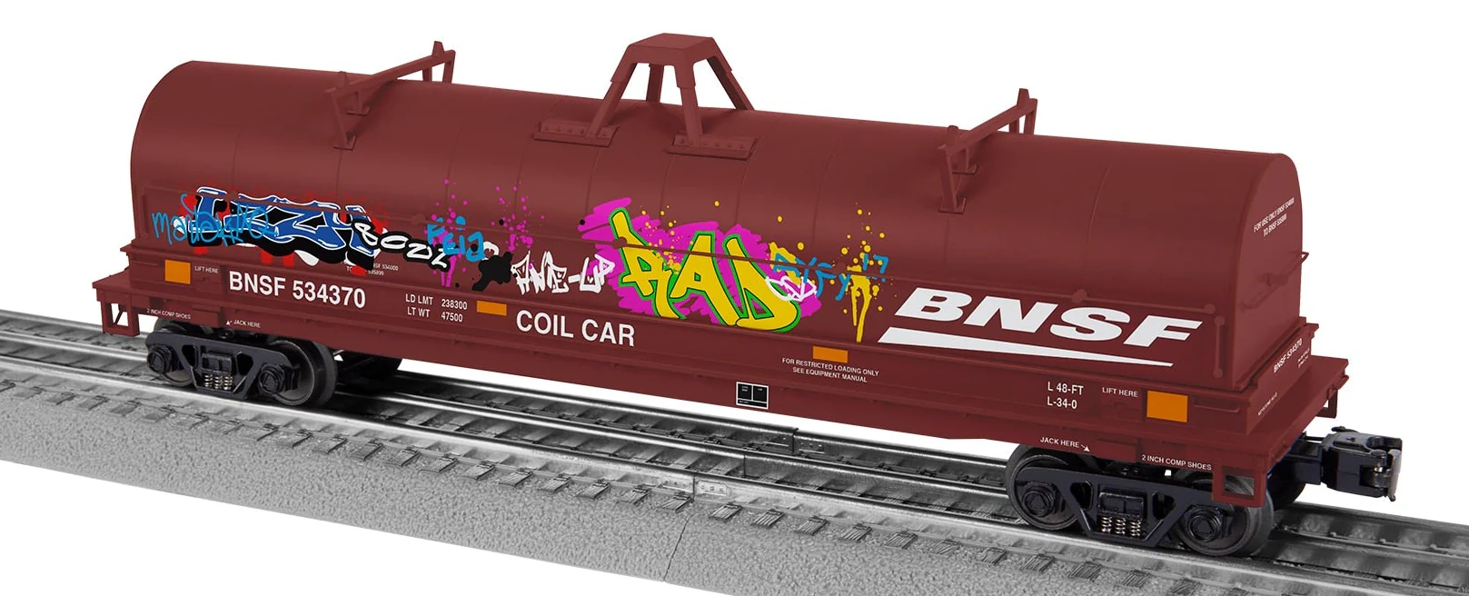 Lionel 2226520 BNSF Coil Car #534370 w/Graffiti O SCALE NEW