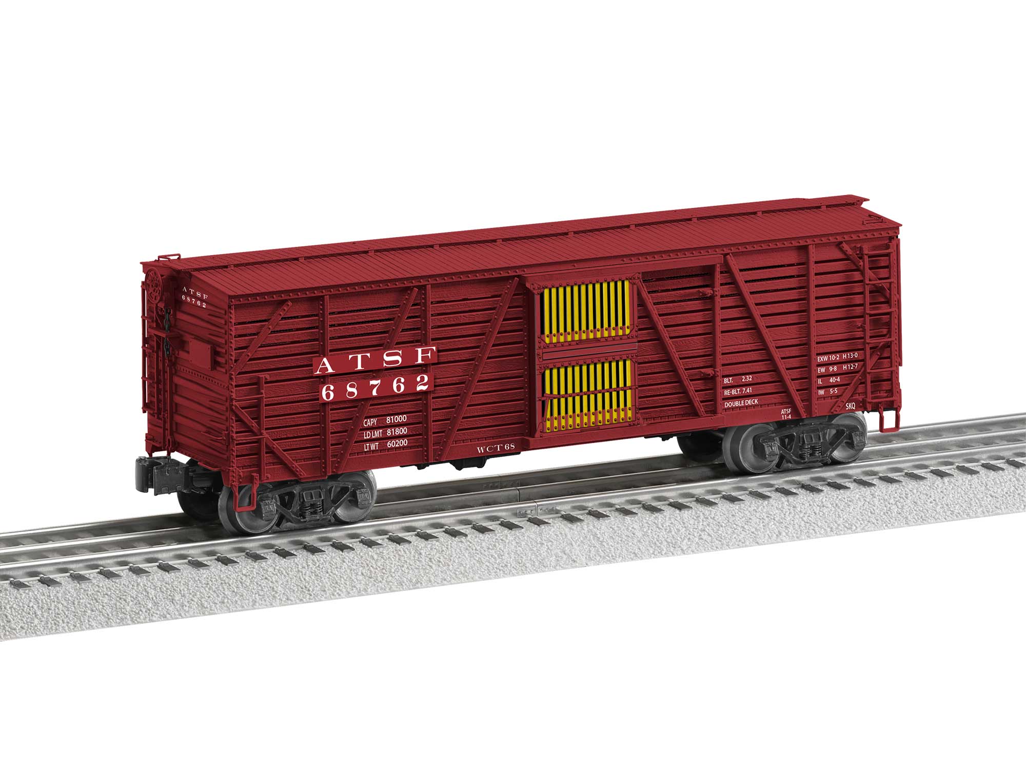 Lionel 2226870 SANTA FE VISION STOCK CAR 3-PACK #68745, 68750, 68762 O SCALE NEW limited - Image 4