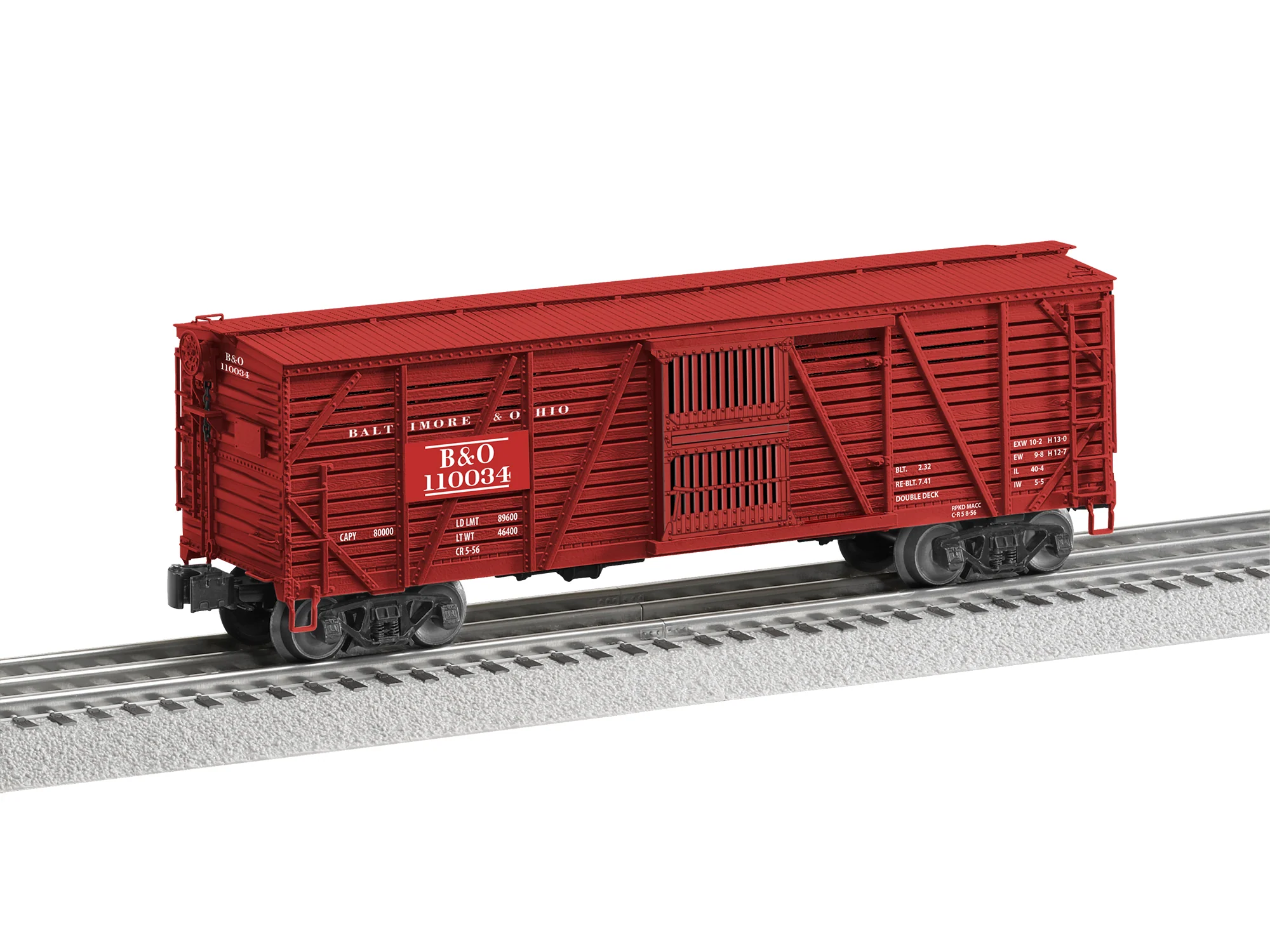 Lionel 2226880 BALTIMORE & OHIO VISION STOCK CAR 3-PACK #110015, 110023, 110034 O SCALE NEW limited - Image 3