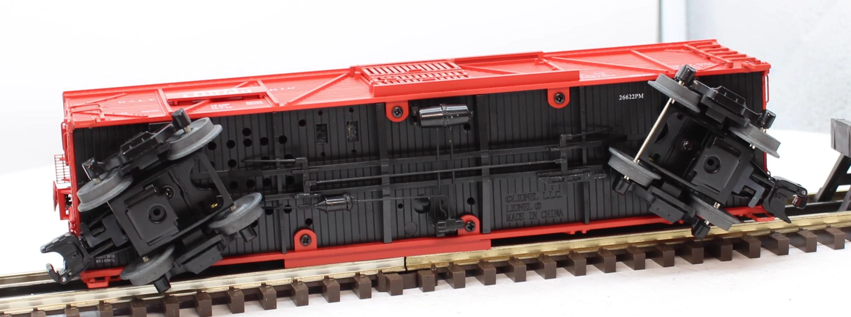 Lionel 2226880 BALTIMORE & OHIO VISION STOCK CAR 3-PACK #110015, 110023, 110034 O SCALE NEW (no outer brown box) - Image 5