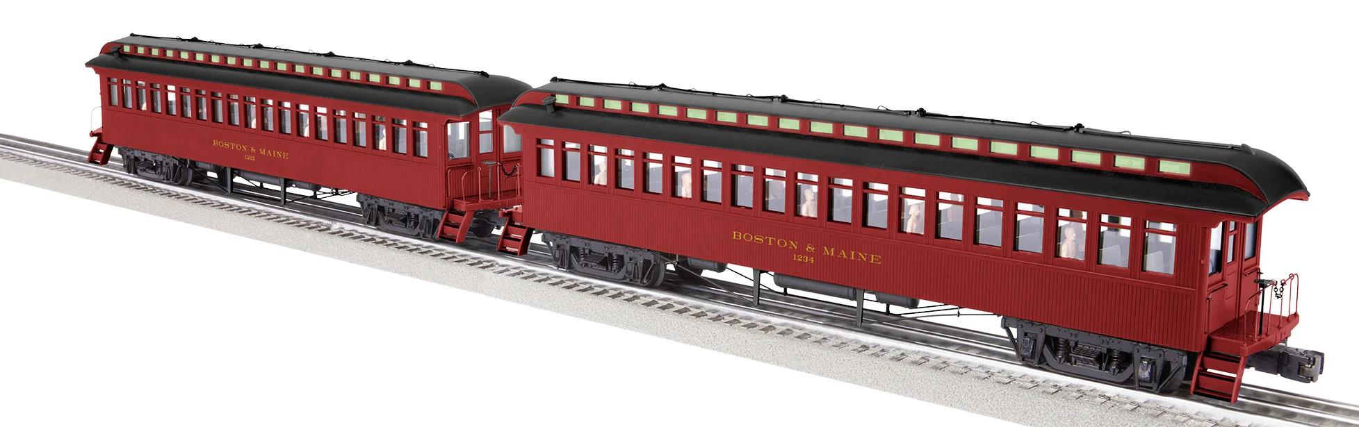 Lionel Boston and Maine B&M WOOD COACH 6 Car set: 2227090  2-PACK #1, 2227100 Pack 2 and 2227200 Wood Coach / Combine - Image 4