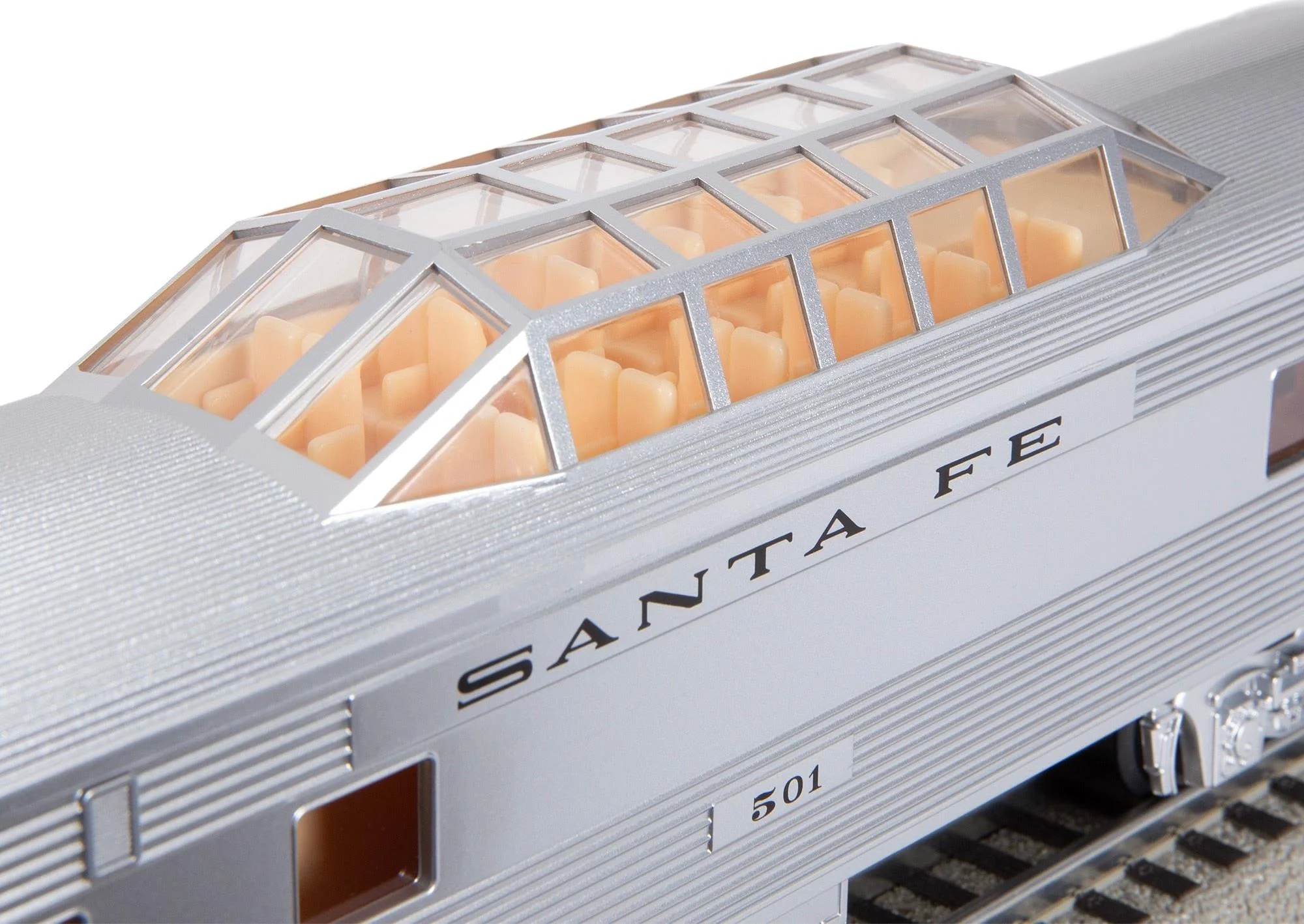 Lionel 2227240 Santa Fe Chief #501 add-on Vista Dome O SCALE NEW - Image 2