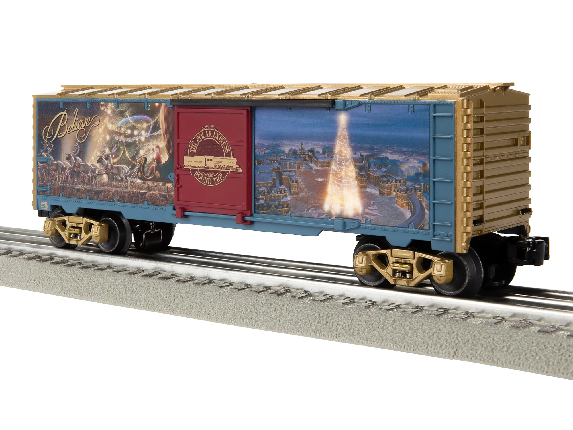 Lionel 2228090 THE POLAR EXPRESS Illuminated boxcar O SCALE NEW - Image 2