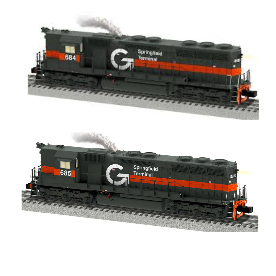 Lionel 2233102 GUILFORD / SPRINGFIELD TERMINAL LEGACY SD45 684 with Superbass 2233108 685 O Scale limited