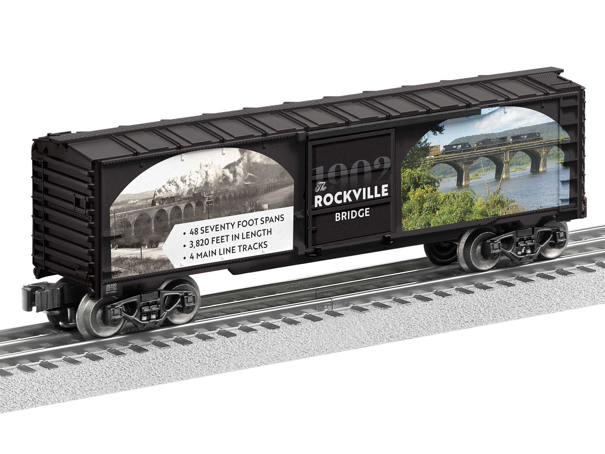 Lionel 2238160 ROCKVILLE BRIDGE BOXCAR O SCALE NEW - Image 3