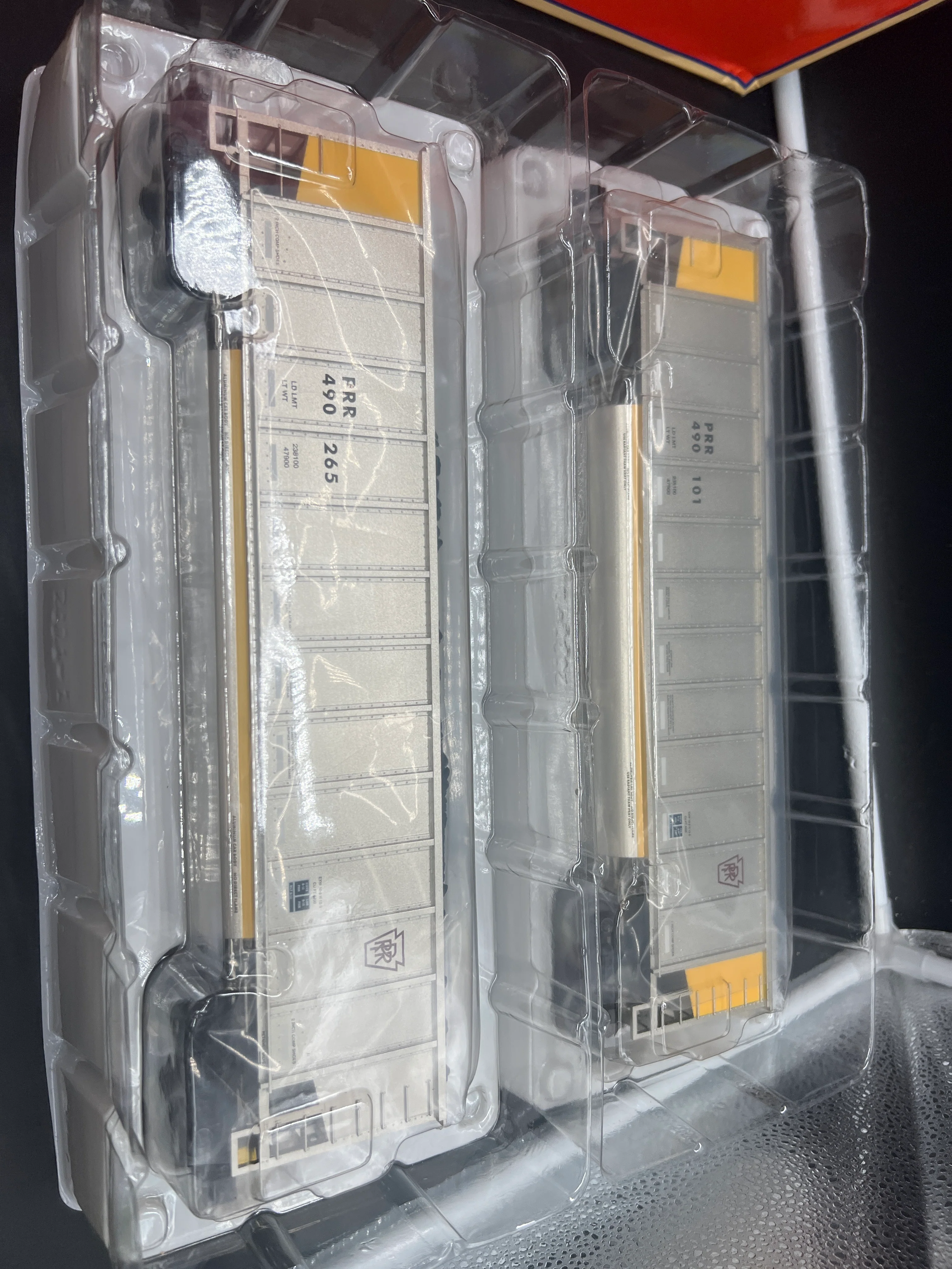 Lionel 2243080 PENNSYLANIA STANDARD O ROTARY GONDOLA 2-PACK O SCALE NEW Damaged Box - Image 2