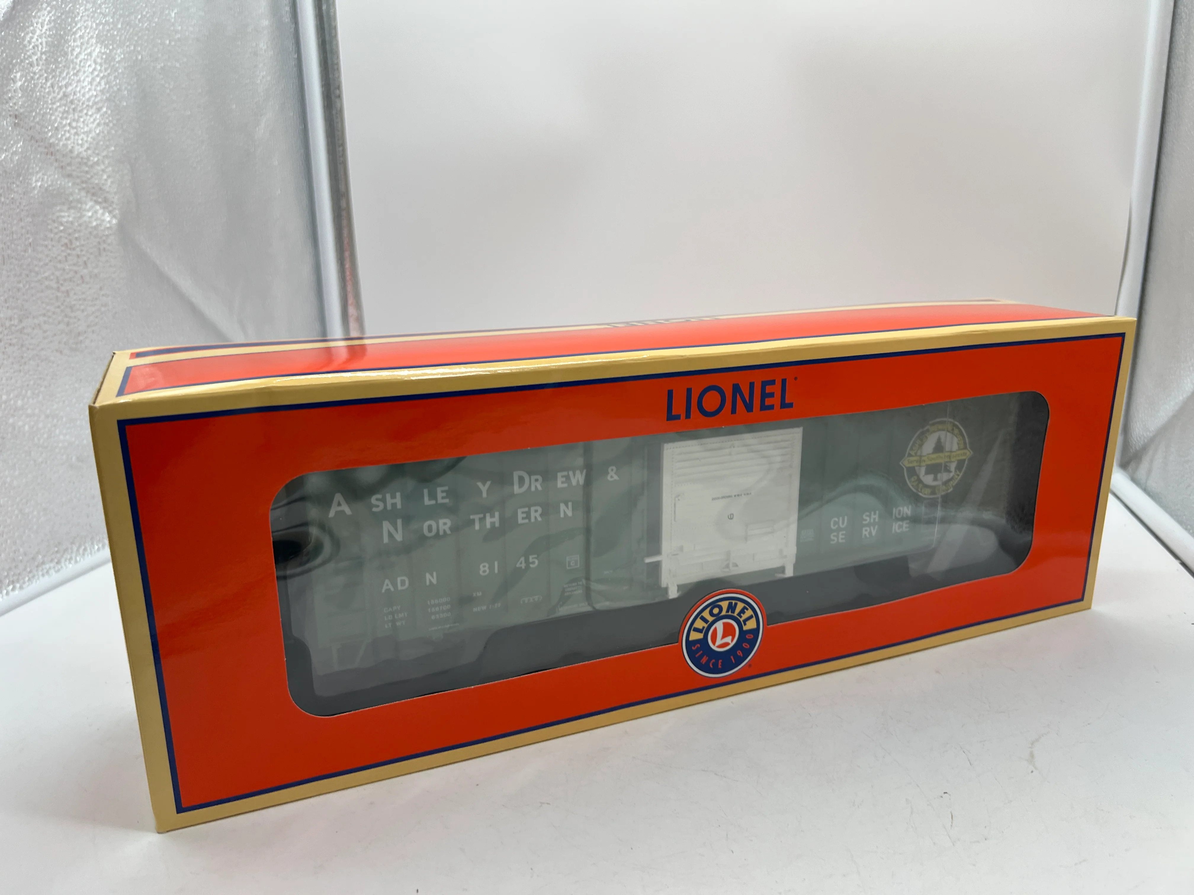 Lionel 2243102 ASHLEY DREW & NORTHERN STANDARD O MODERN BOXCAR #8145 O SCALE NEW - Image 7