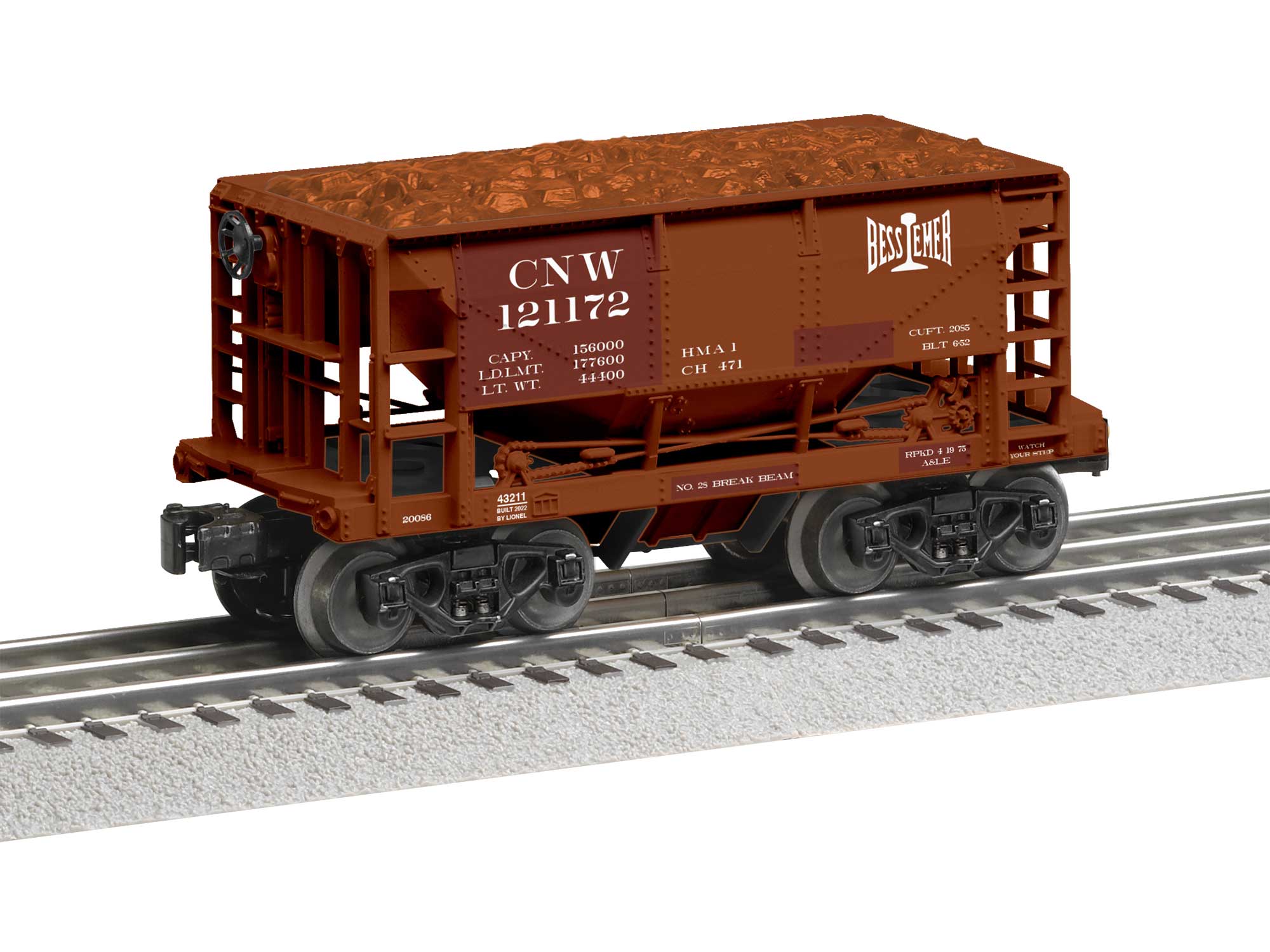 Lionel 2243210 Chicago Northwestern CNW Ore Car 6-Pack #2 O SCALE NEW - Image 2