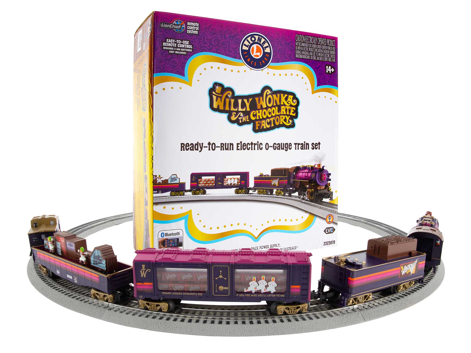 Lionel 2323070 Willy Wonka & The Chocolate Factory LionChief Bluetooth 5.0  Ready to Run Train Set O SCALE NEW - Image 7