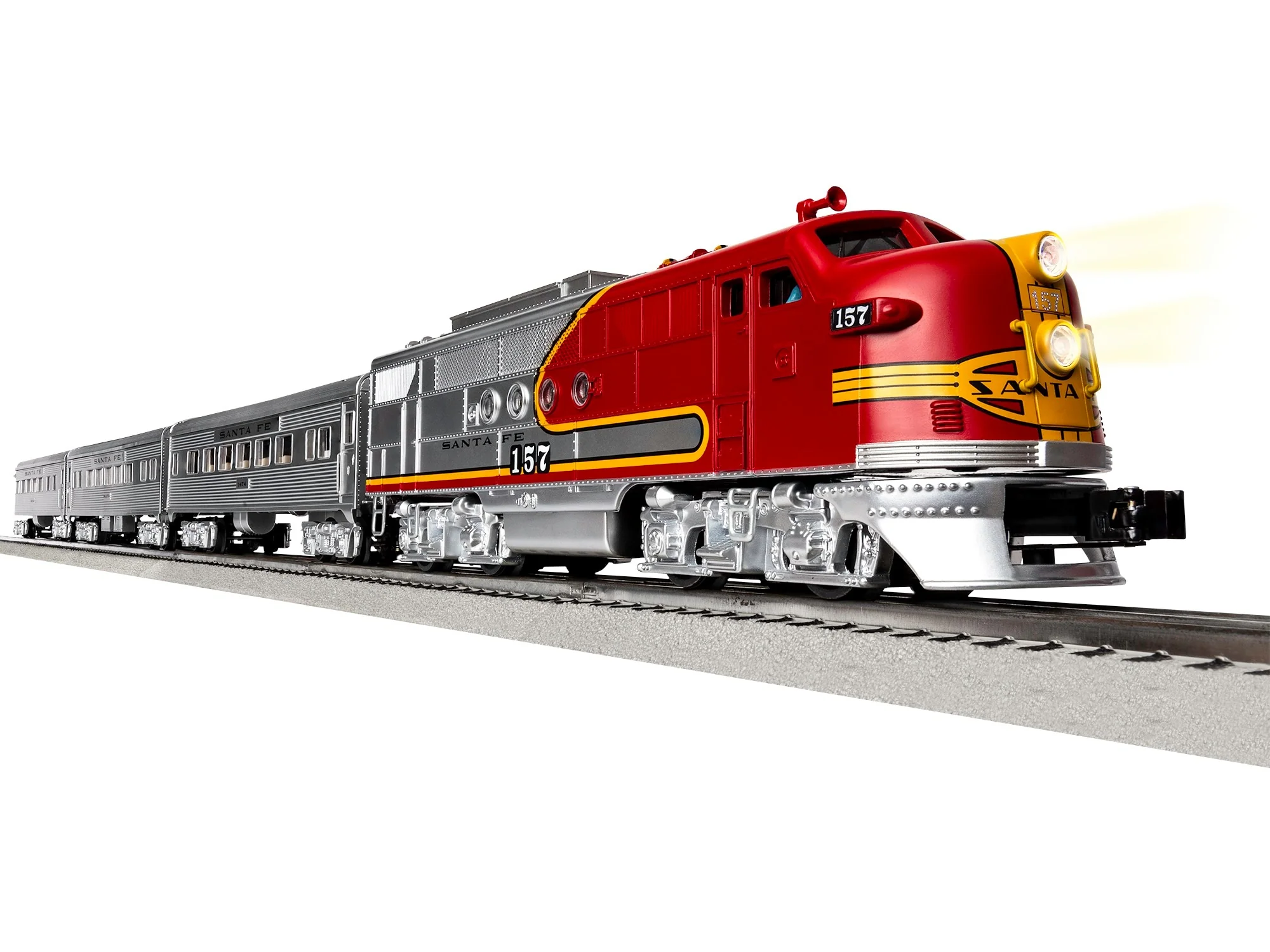 Lionel 2323110 Santa Fe Super Chief LionChief Bluetooth 5.0 Set limited O SCALE NEW - Image 3