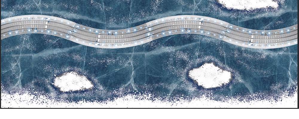 Lionel 2325010 THE POLAR EXPRESS Ice Track limited O SCALE NEW - Image 2