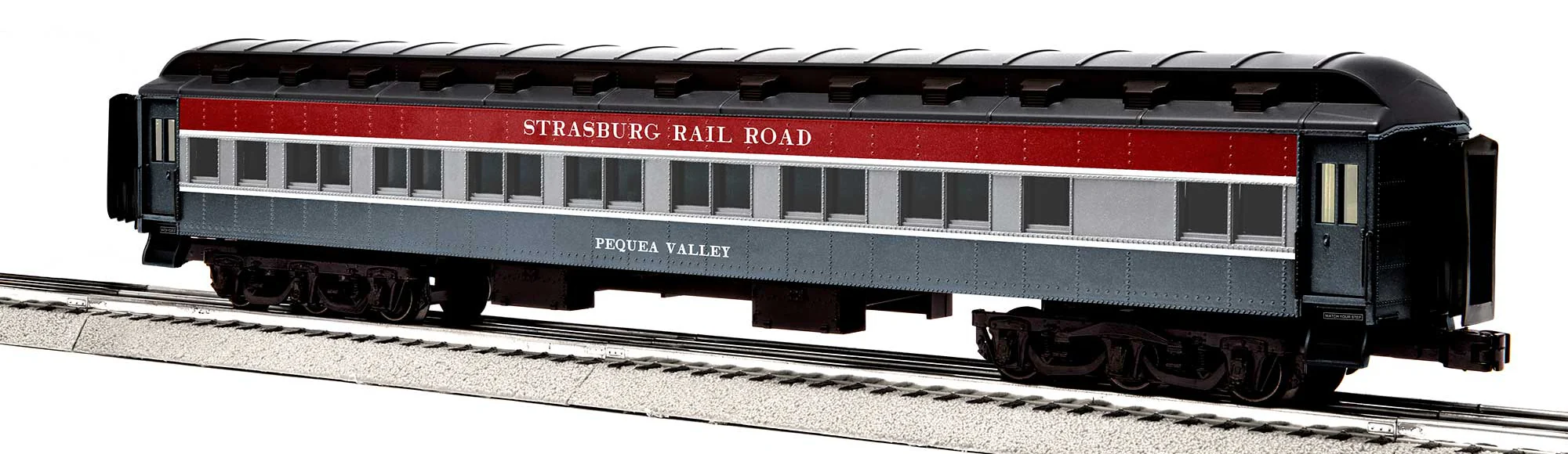 Lionel 2327220 Strasburg Railroad 18" Heavyweight "Pequea Valley" (gray) O SCALE NEW