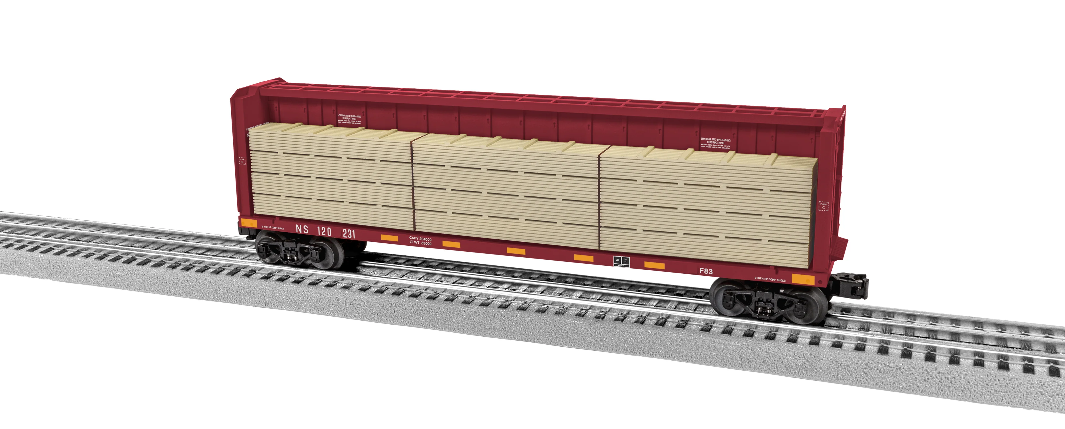 Lionel 2343082 Norfolk Southern NS Centerbeam Flatcar #12031 Limited