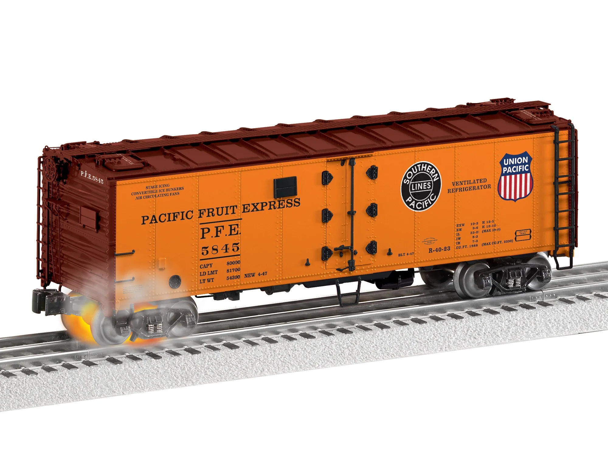 Lionel 2426350 PACIFIC FRUIT EXPRESS PFE HOTBOX REEFER O SCALE Limited NEW