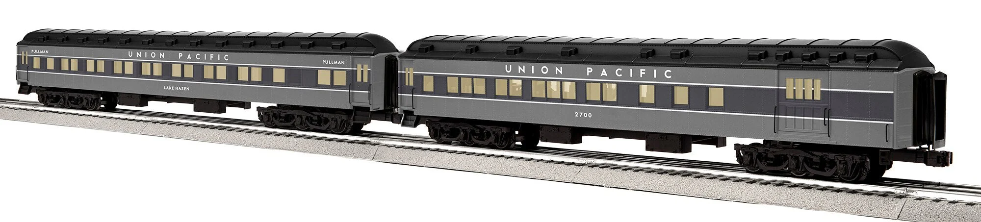Lionel 2427140 Union Pacific UP 18" Passenger Car - 2 Pack B