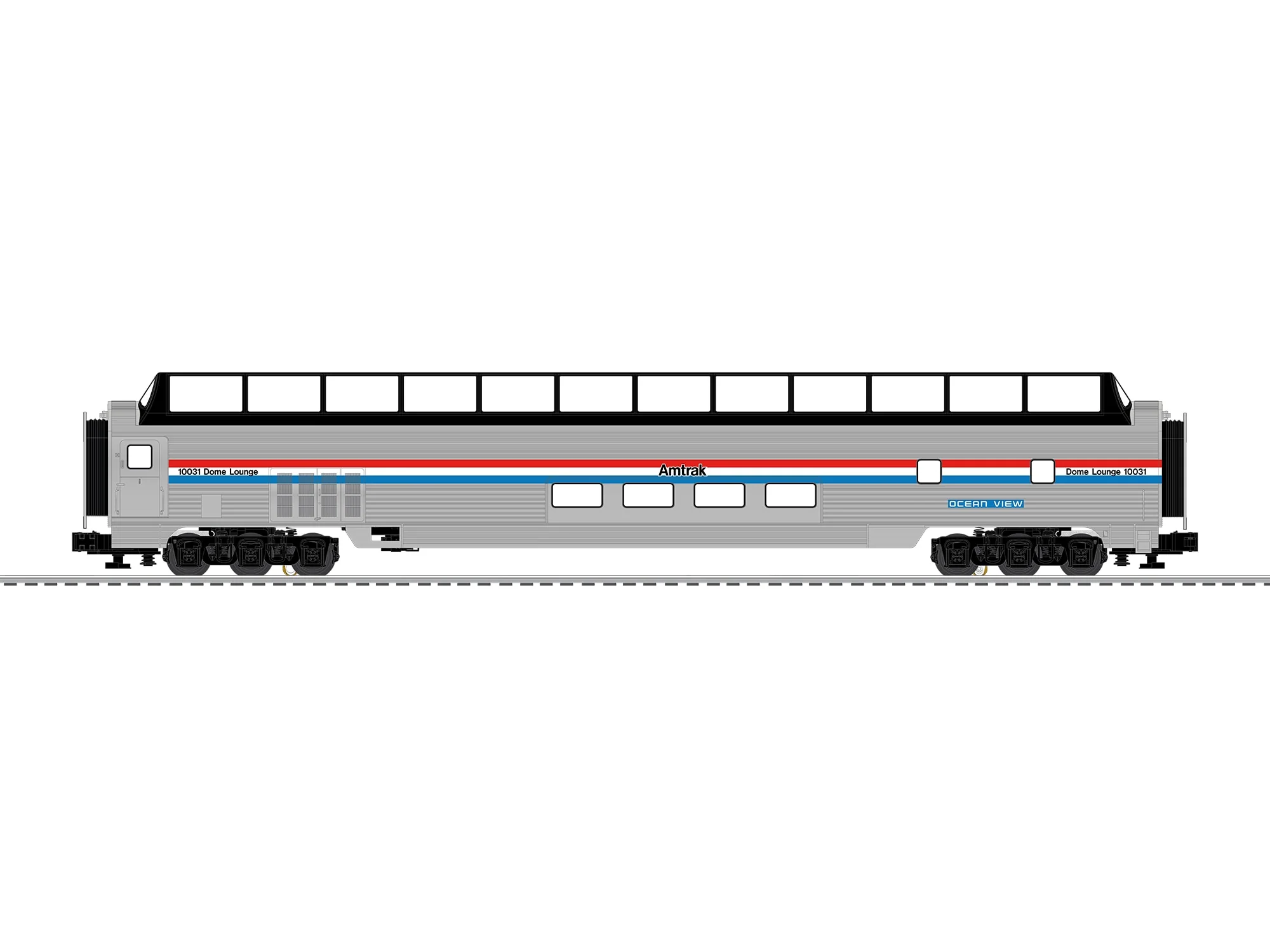 Lionel 2427170 Amtrak StationSounds Dome #10031 Ocean View O SCALE NEW