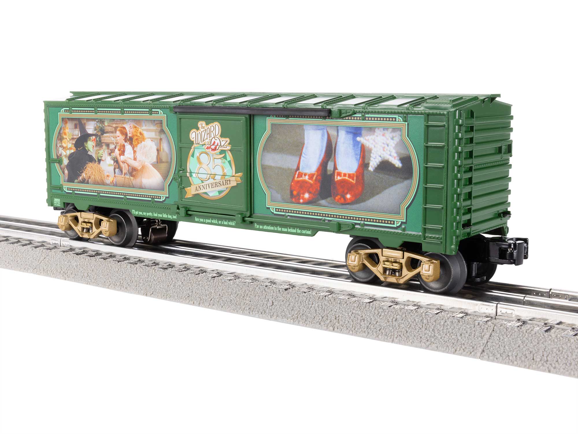 Lionel 2428050 WIZARD OF OZ ILLUMINATED RED SLIPPERS BOXCAR O SCALE NEW - Image 2
