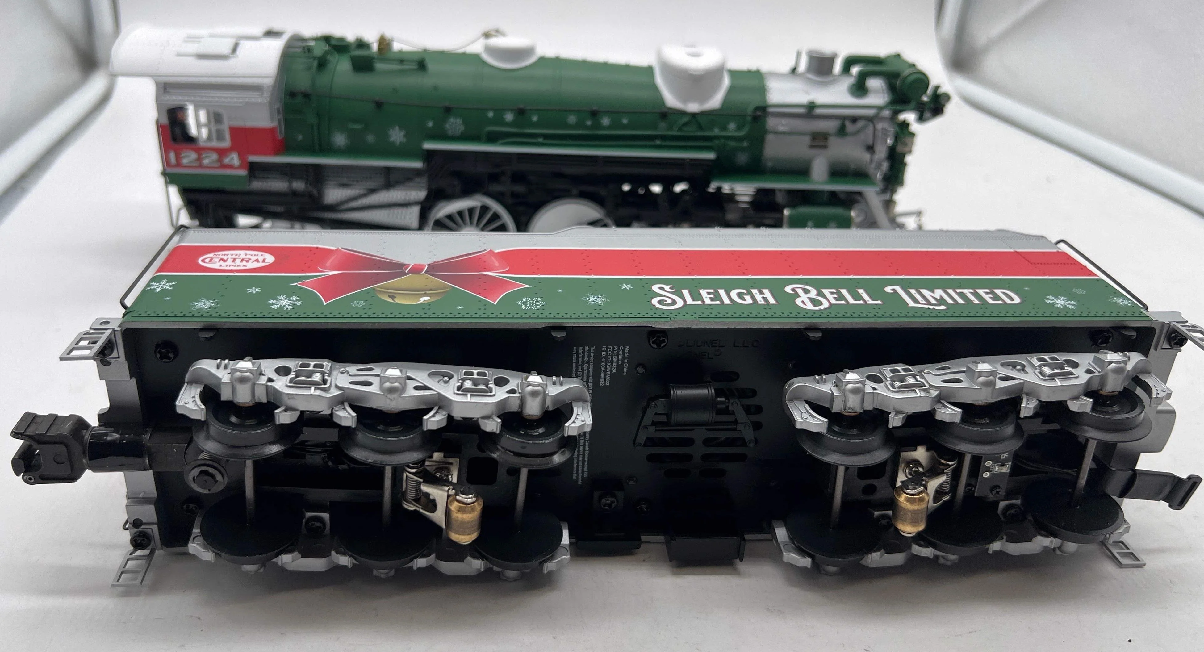 Lionel 2431620 Christmas Sleigh Bell Limited LEGACY F-19 4-6-2 Pacific #1224 O SCALE Like New - Image 11