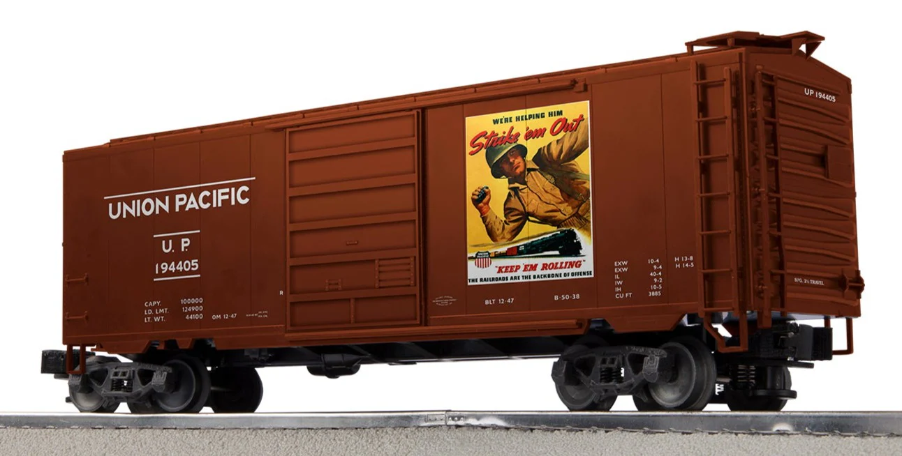 Lionel 2442020 Union Pacific UP WWII PS-1 BOXCAR 3-PACK #2 (#194404,#194405,#194406) O SCALE NEW Limited - Image 4