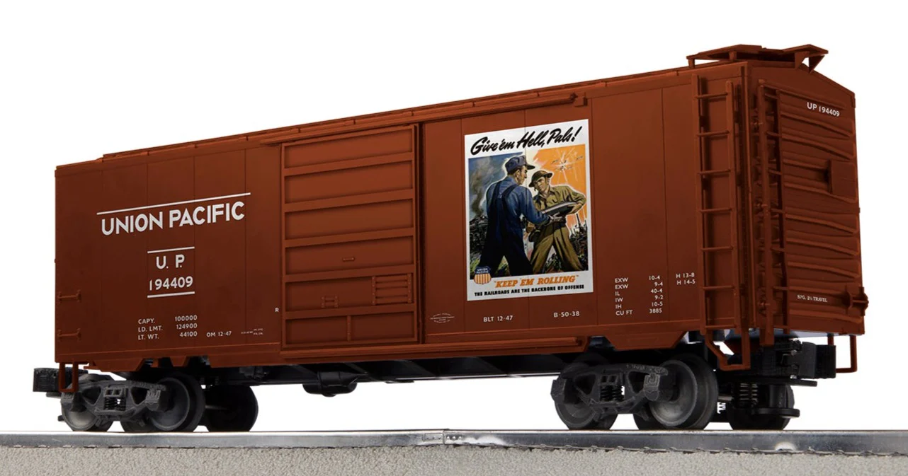 Lionel 2442030 Union Pacific UP WWII PS-1 BOXCAR 3-PACK #3 (#194408,#194409,#194410) O SCALE NEW Limited - Image 3