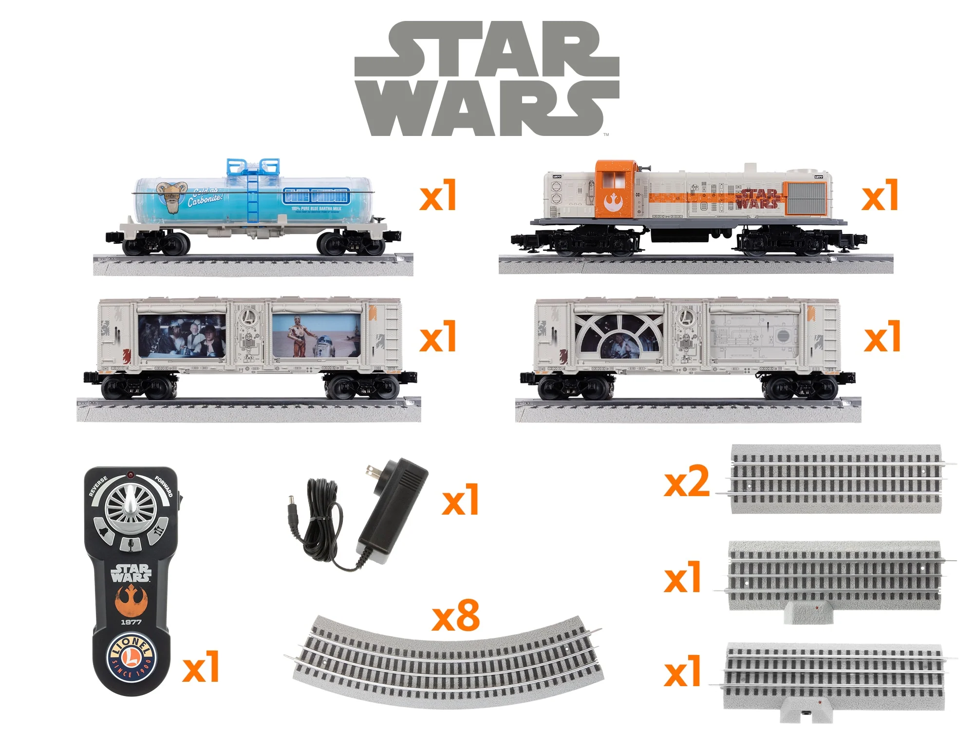 Lionel 2523040 STAR WARS Rebel RS-3 LionChief Freight Set with Bluetooth 5.0 limited O SCALE NEW - Image 3
