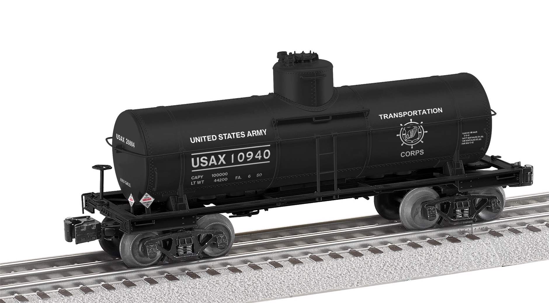Lionel 2526260 US Army 8k gallon tank car #10940 LIMITED Road Number: 10940 O SCALE NEW