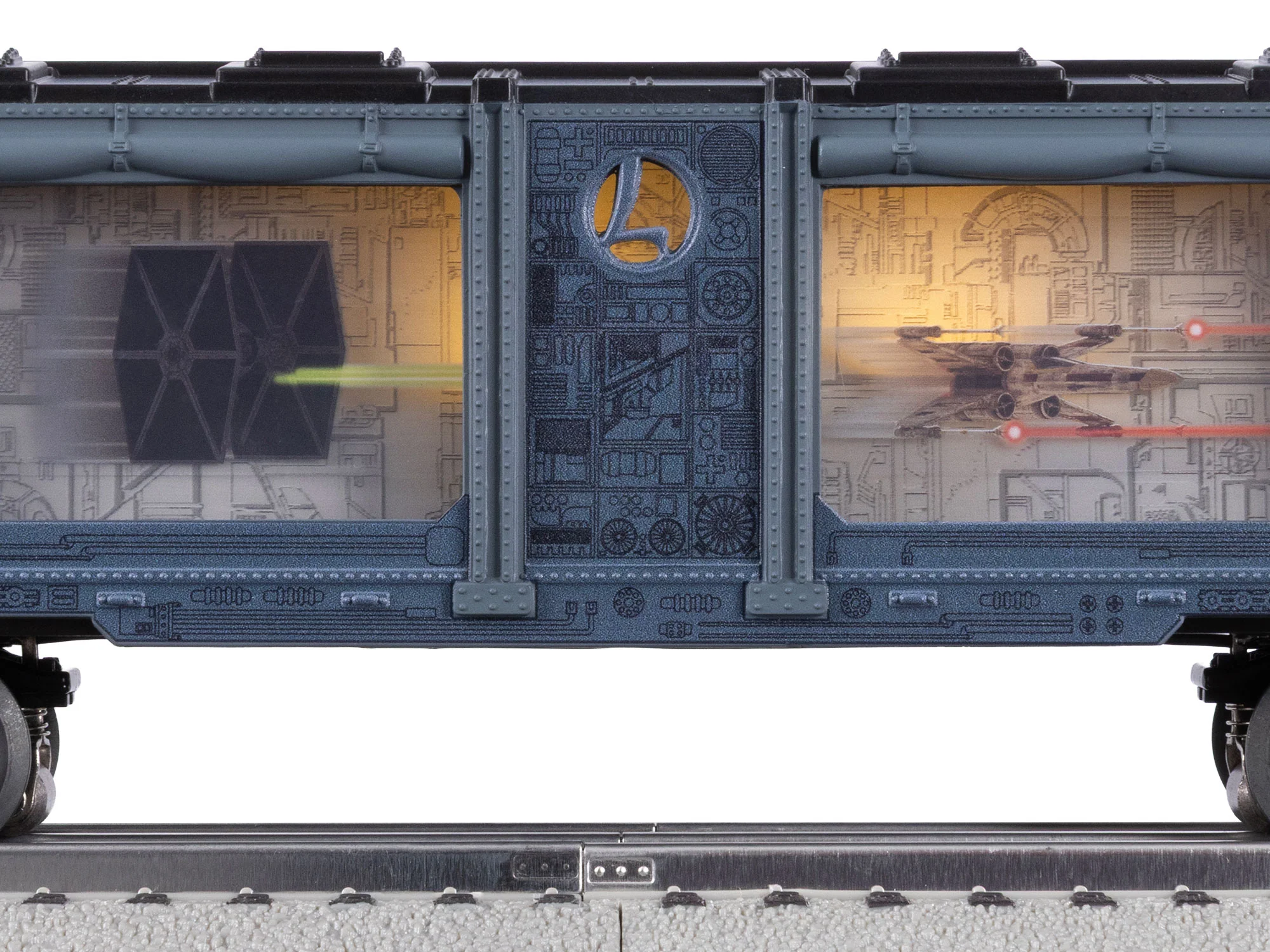Lionel 2528190 STAR WARS X-Wing/Tie Fighter Aquarium Car limited O SCALE NEW - Image 4