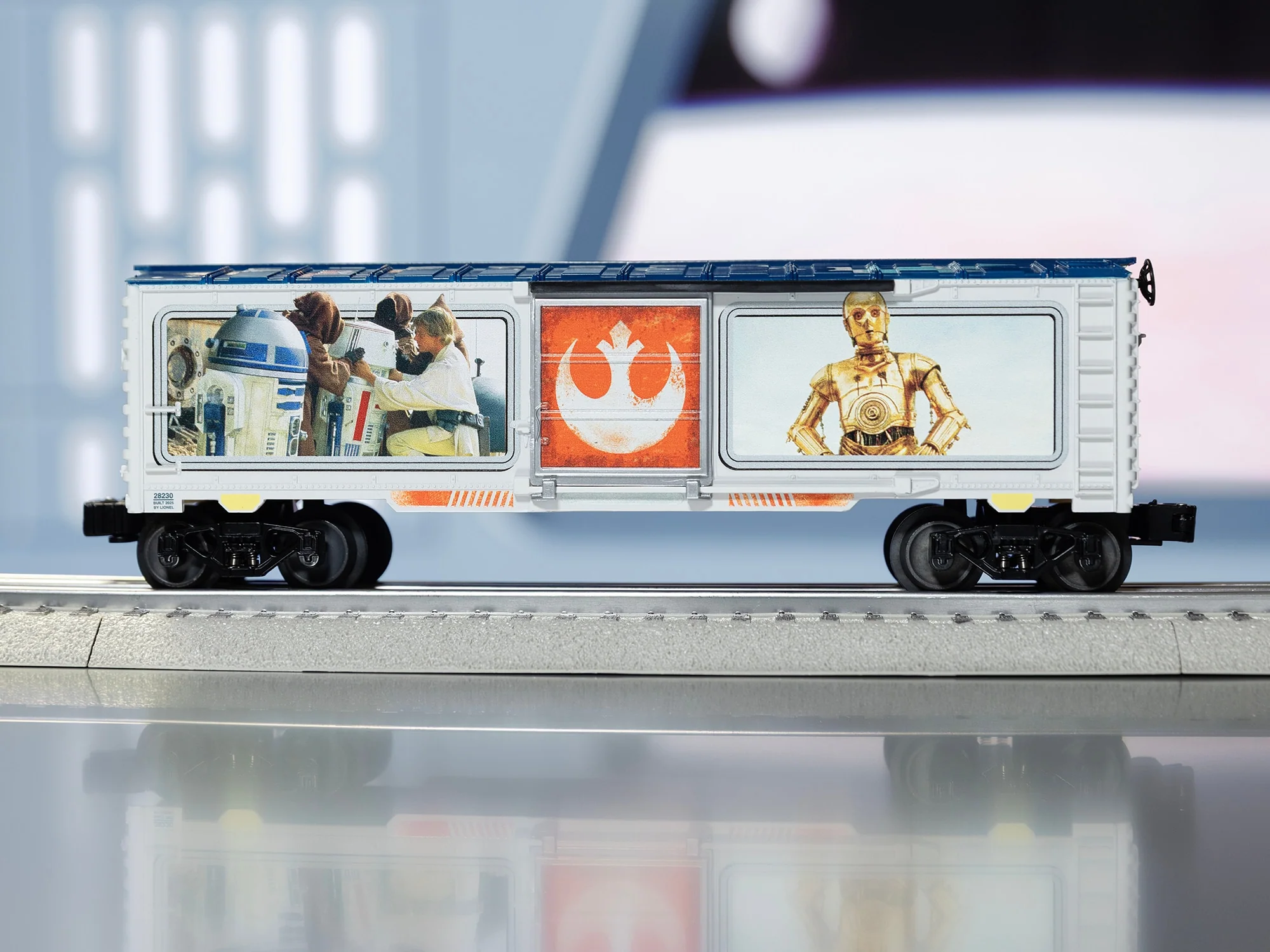 Lionel 2528230 STAR WARS  R2D2 & C3PO Character Boxcar limited O SCALE NEW - Image 3