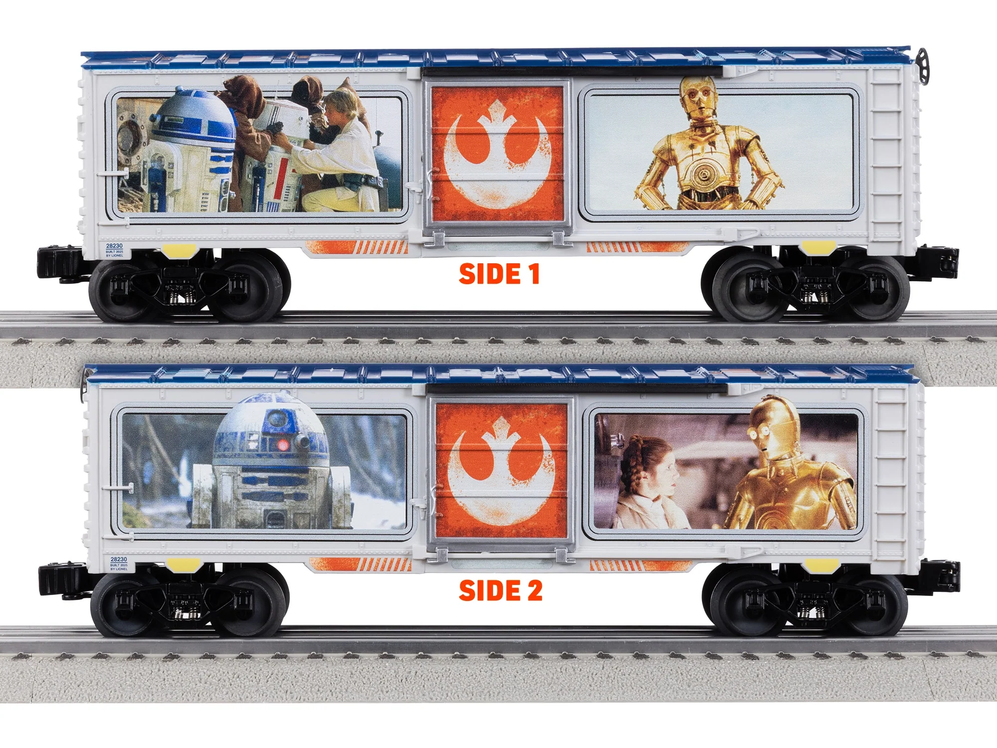 Lionel 2528230 STAR WARS  R2D2 & C3PO Character Boxcar limited O SCALE NEW - Image 5