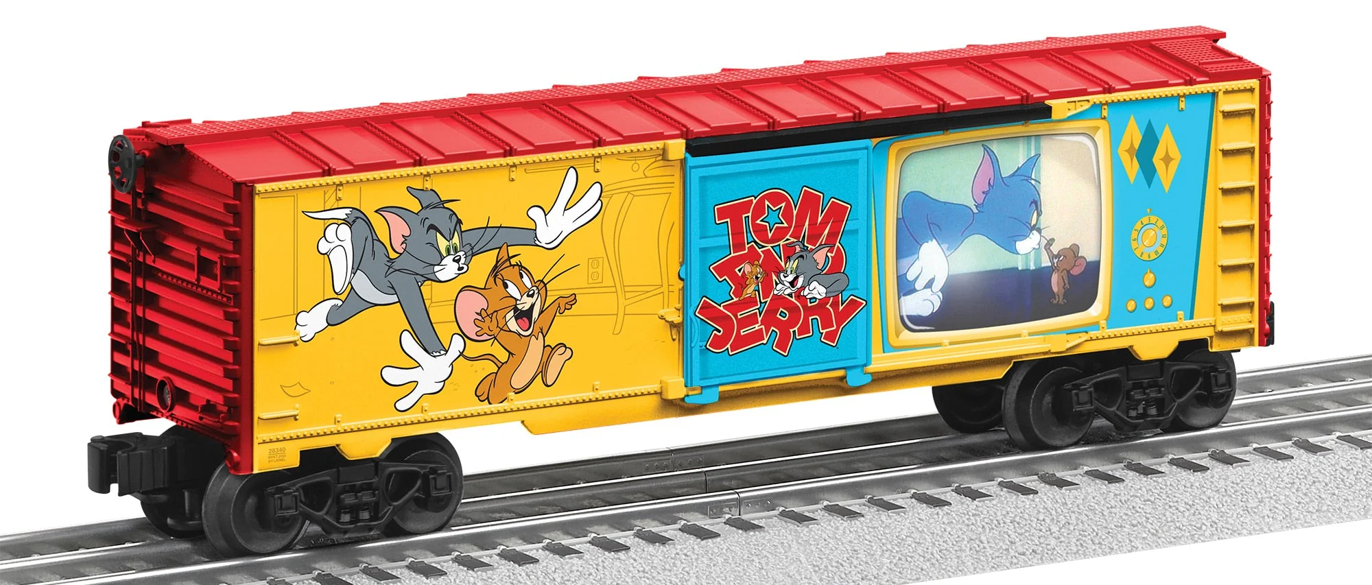 Lionel 2528530 Tom and Jerry Illuminated Cartoon Boxcar limited O SCALE NEW - Image 3