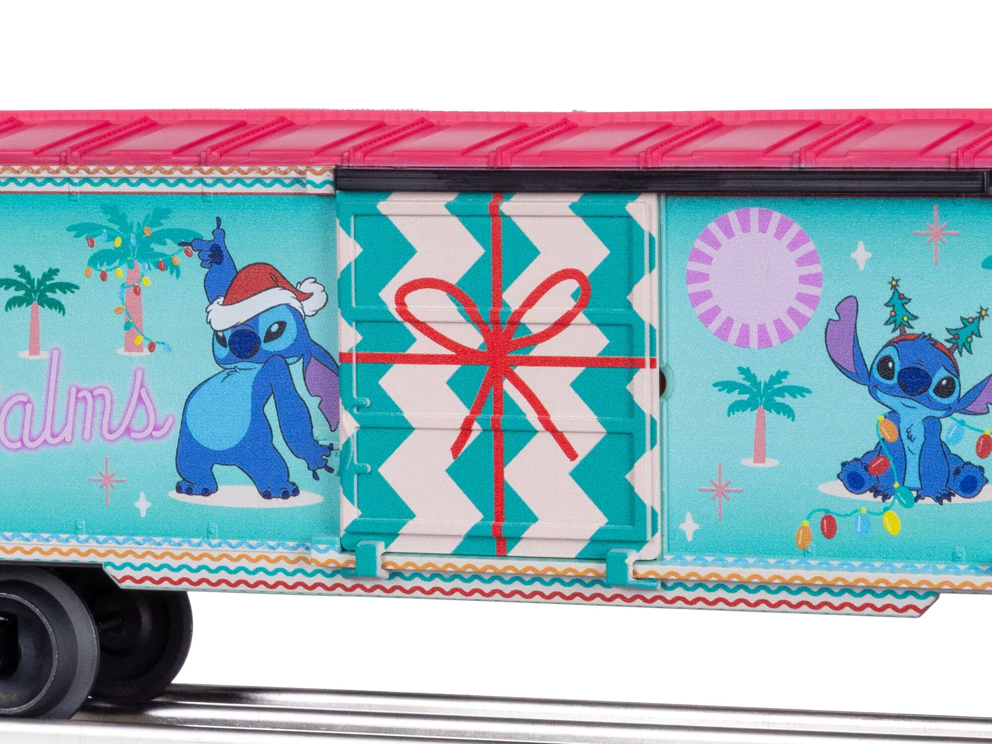 Lionel 2528730 Disney's Stitch Winter Sunset Holiday Boxcar Christmas limited O SCALE NEW - Image 3