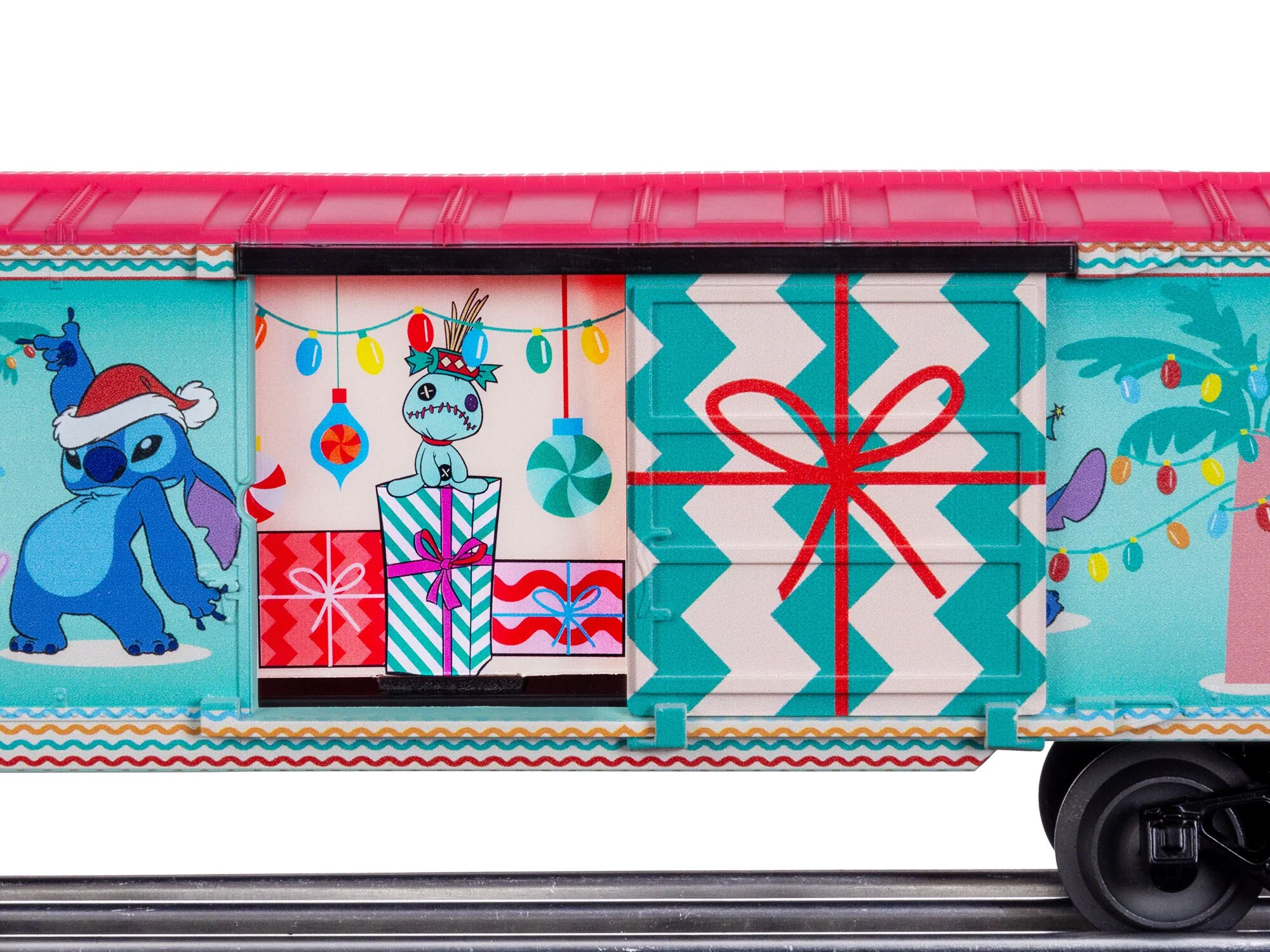 Lionel 2528730 Disney's Stitch Winter Sunset Holiday Boxcar Christmas limited O SCALE NEW - Image 5