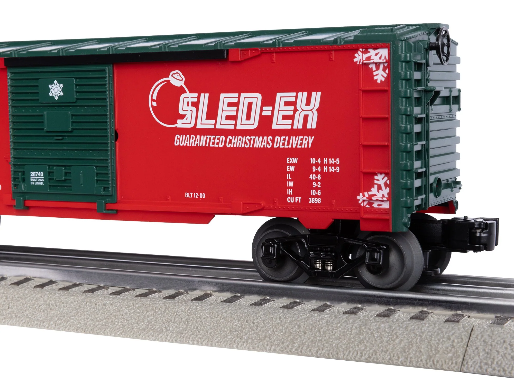 Lionel 2528740 SLED-EX BOXCAR limited O SCALE NEW - Image 5