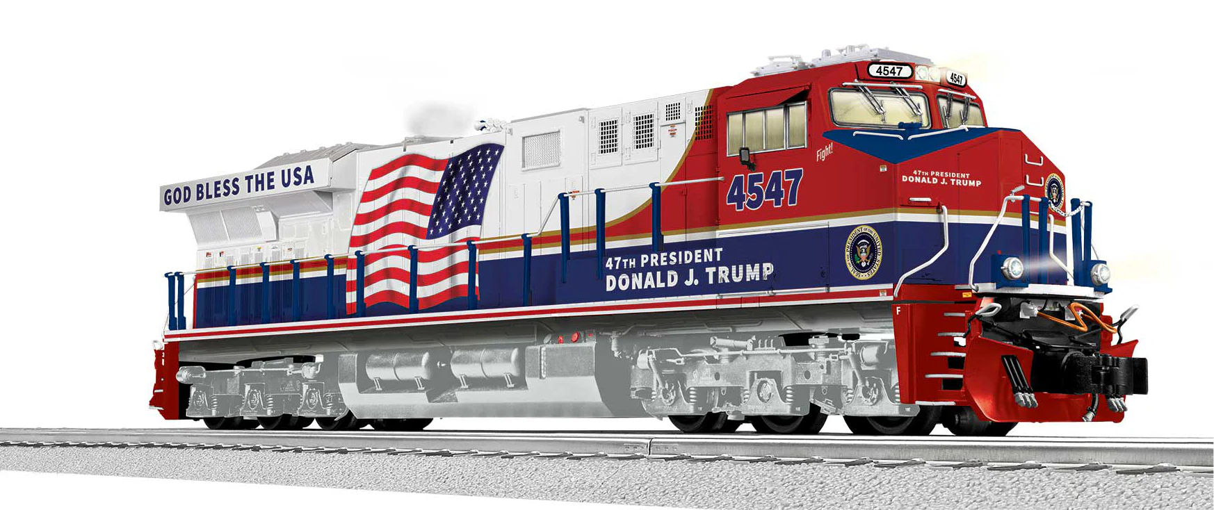 Lionel 2533047 PRESIDENT TRUMP LEGACY ES44 #4547 O SCALE LIMITED NEW - Image 2