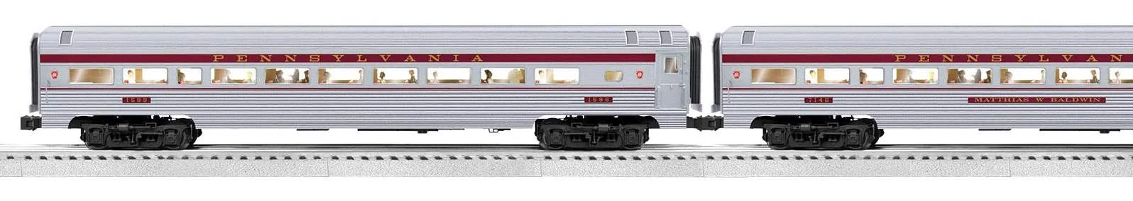 Lionel 2533110 Pennsylvania Railroad VISION GG1 #4877, 2527090 PRR Senator 18" 4 pack passenger Cars, 2527380 Senator 2 pack, 2527390 Shadowline 2 pack, 2527120 Stationsounds Car limited (9 car set) O Scale NEW - Image 4