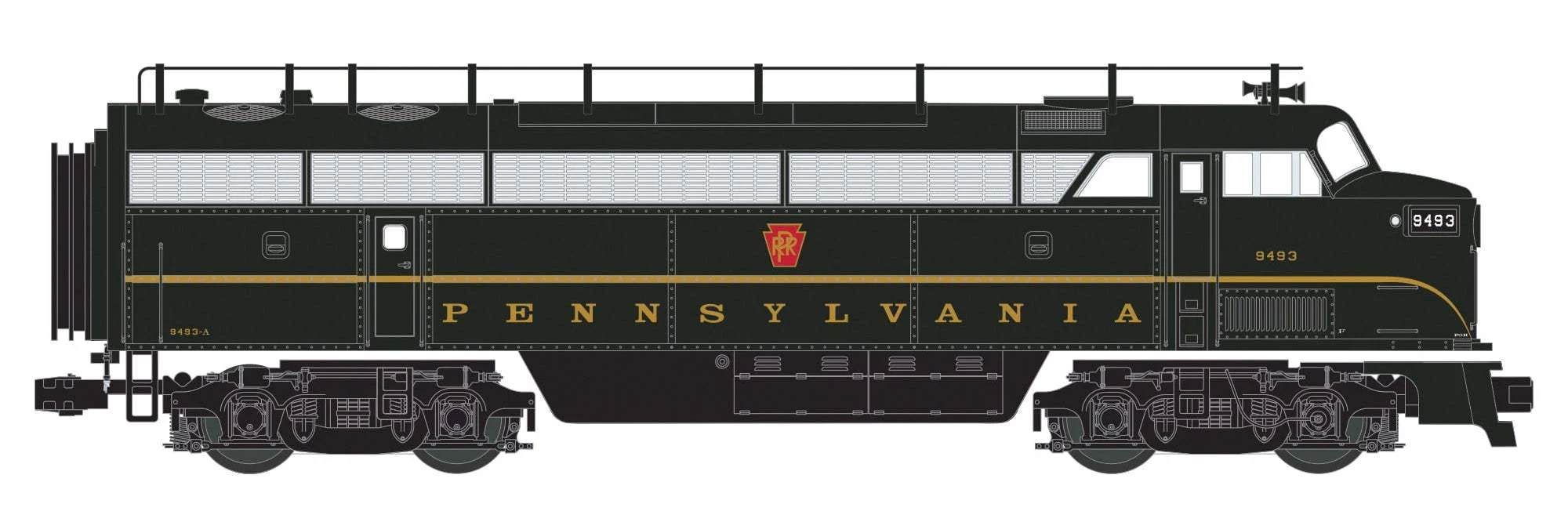 Lionel 2533252 Pennsylvania PRR C Liner Legacy #9493A AND 2533259 C Liner Superbass #9492B (Set of 2) Limited O Scale NEW - Image 2