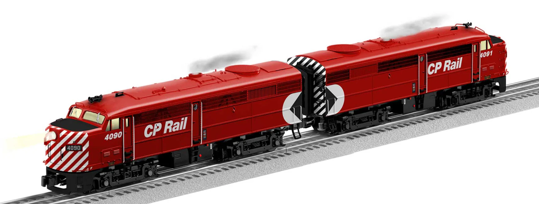 Lionel 2533890 Canadian Pacific CP Locomotive Set FA-2 AA, 2533898 Powered FB-2 #4468, AND 2533899 SuperBass FB-2 #4470 (Set of 3) limited O Scale NEW - Image 2