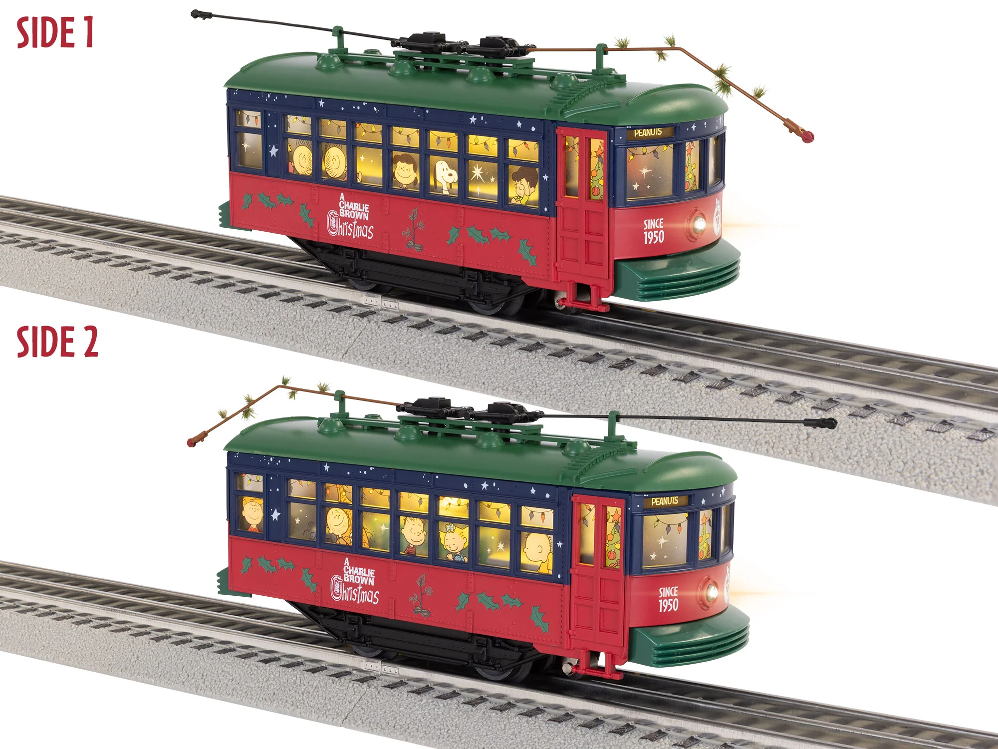 Lionel 2535170 Peanuts Christmas Trolley limited O SCALE NEW