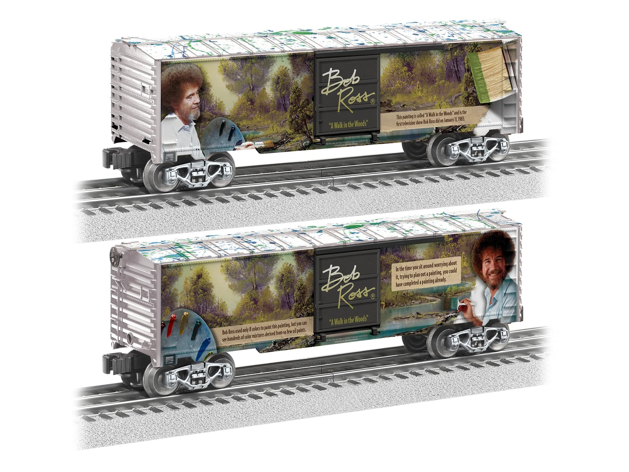 Lionel 2538080 BOB ROSS "A WALK IN THE WOODS" BOXCAR O SCALE LIMITED NEW