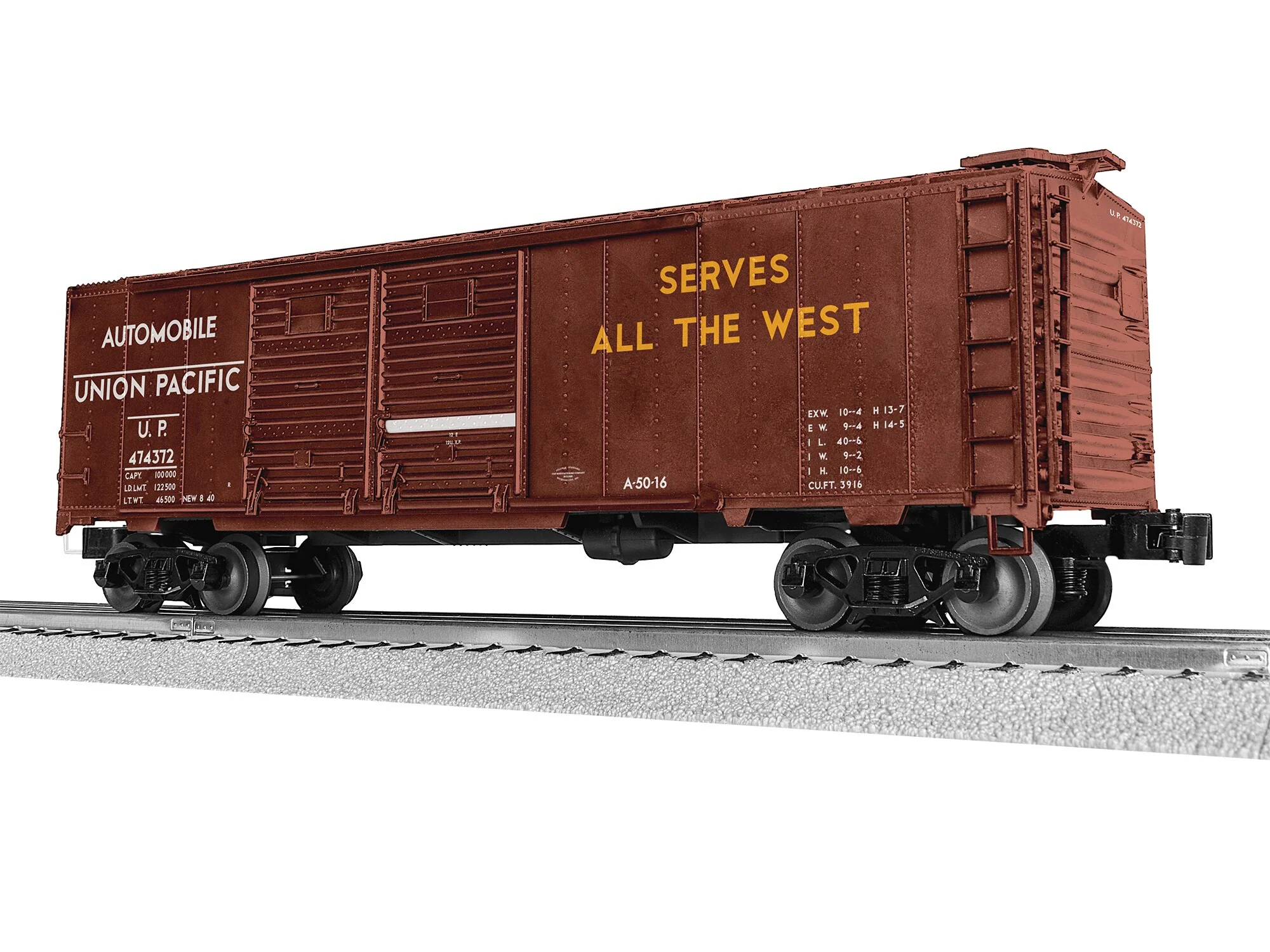 Lionel 2542462 Union Pacific 40' Double Door Boxcar #474372 LIMITED Road Number: 474372 O SCALE NEW - Image 2