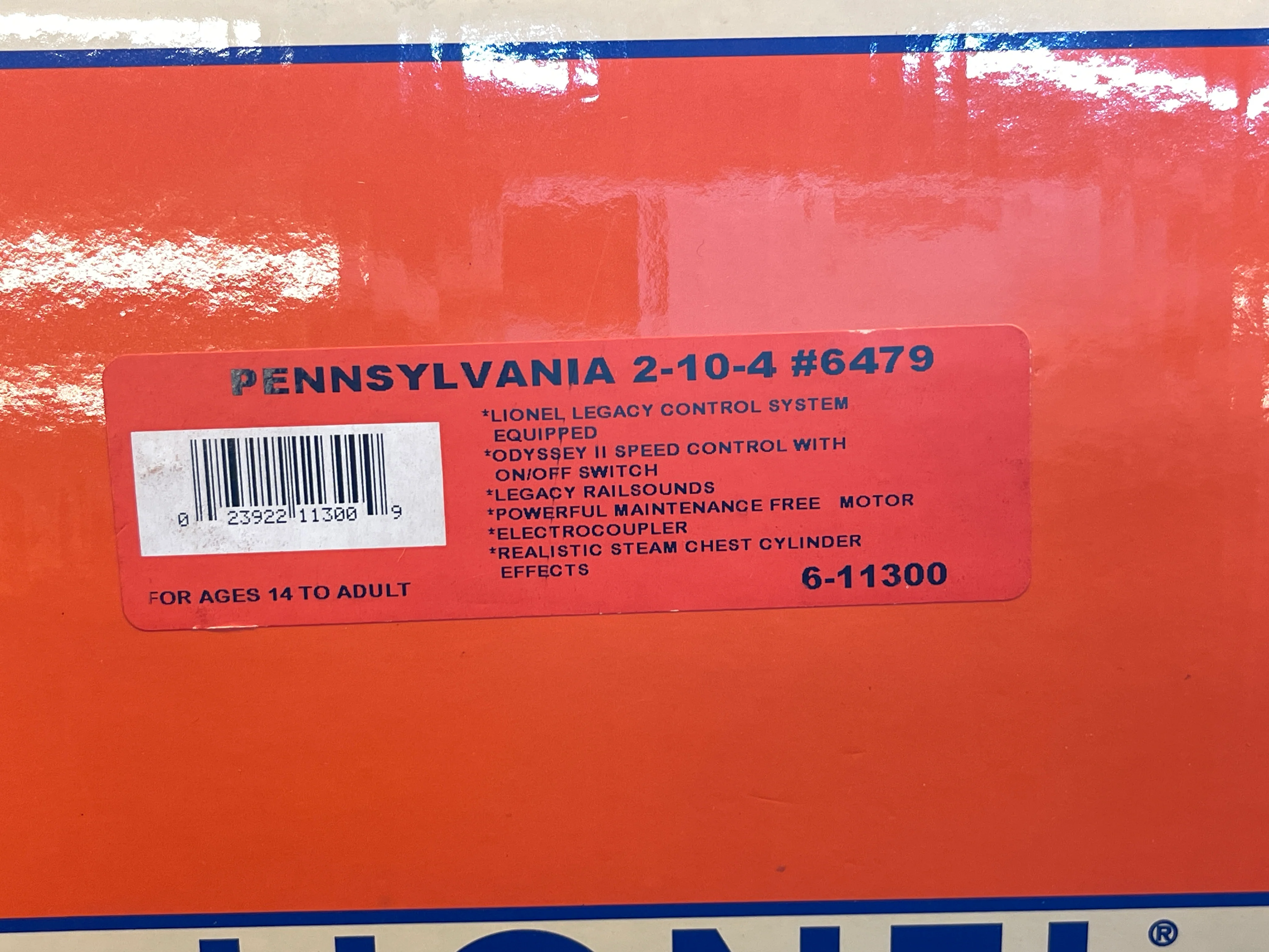 Lionel 6-11300 PENNSYLVANIA #6479 2-10-4 TEXAS LEGACY STEAM LOCOMOTIVE O SCALE Like New - Image 11