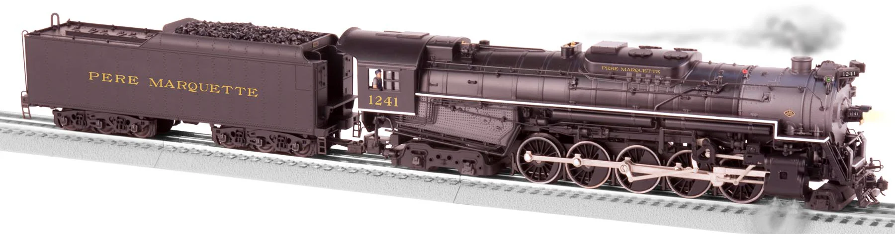 Lionel 6-11310 Pere Marquette #1241 2-10-4 Texas Legacy Steam Locomotive Used - Image 2