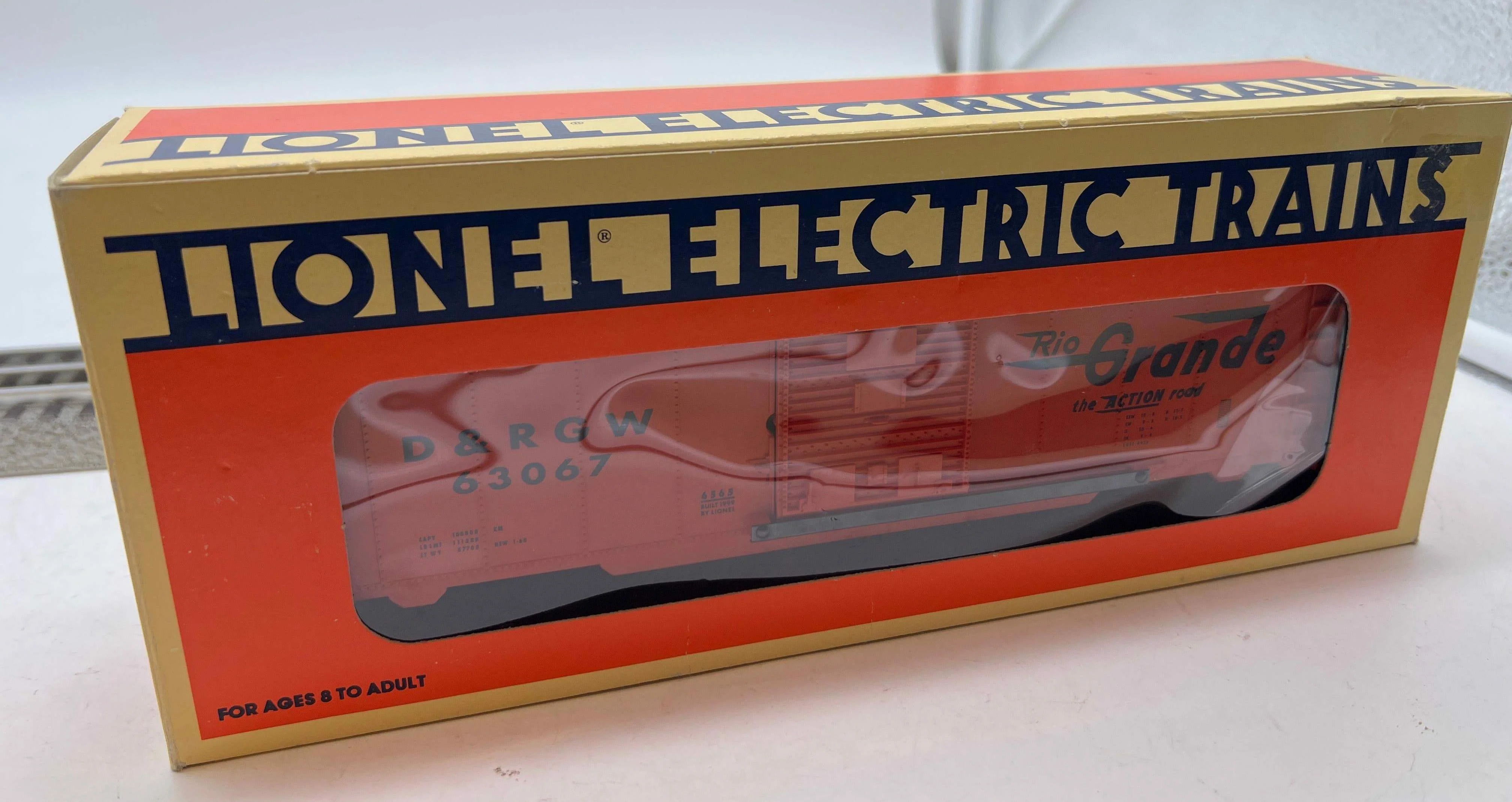 Lionel 6-15000 Denver & Rio Grande Waffle-Side Boxcar O SCALE Like New - Image 3