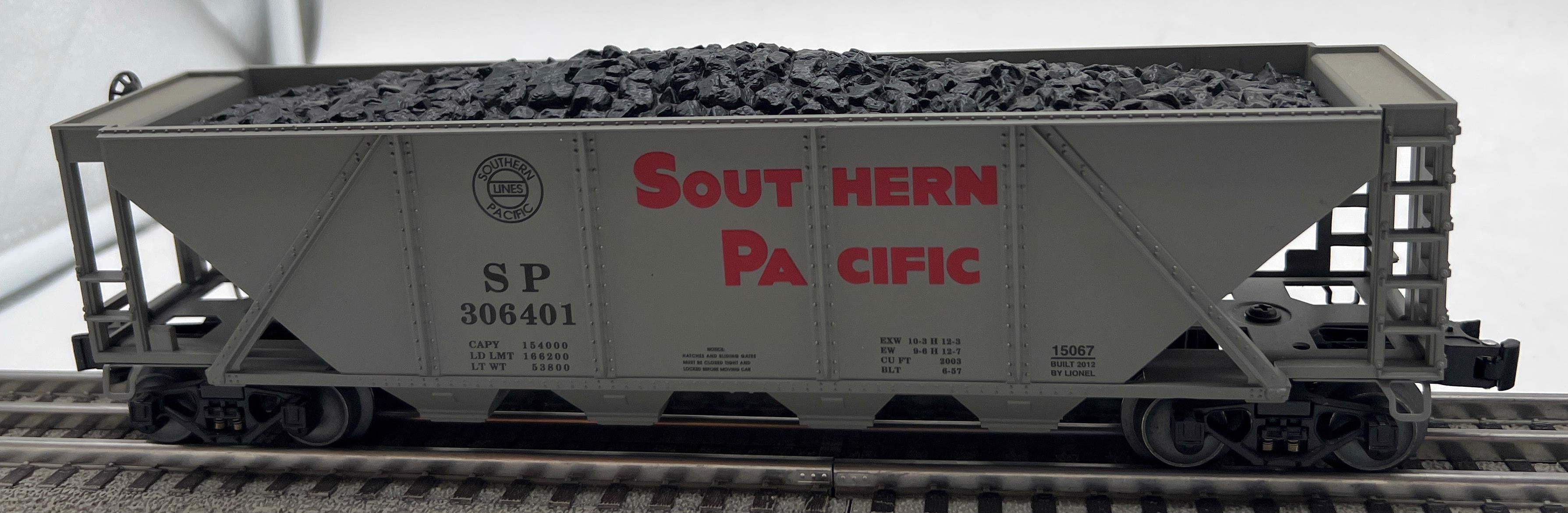 Lionel 6-15067 Southern Pacific SP Hopper Car O SCALE Used Excellent - Image 3