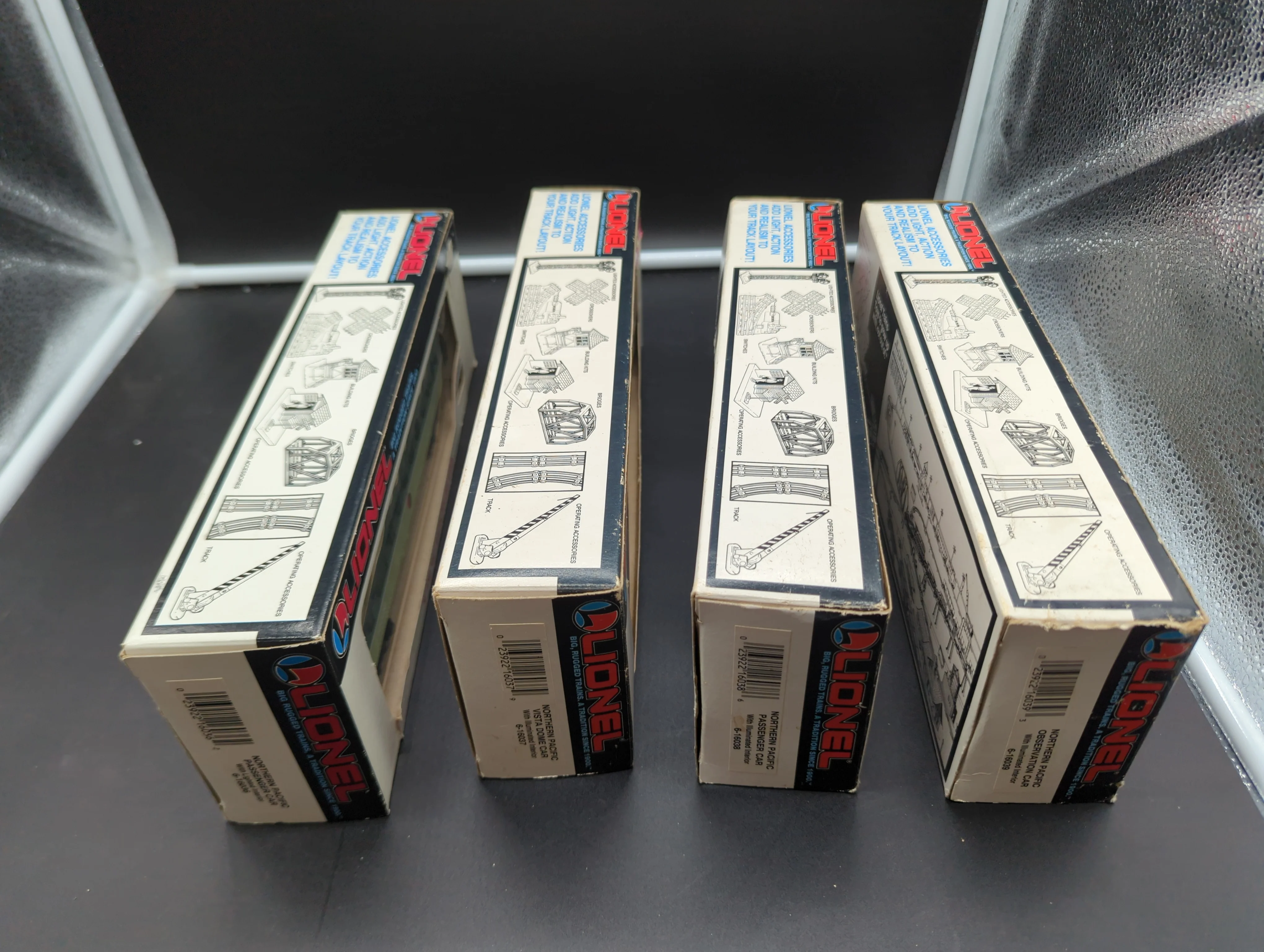 Lionel 6-16036, 6-16037, 6-16038, 6-16039  Northern Pacific Passenger Cars set of 4 O scale Used VG AS IS - Image 7