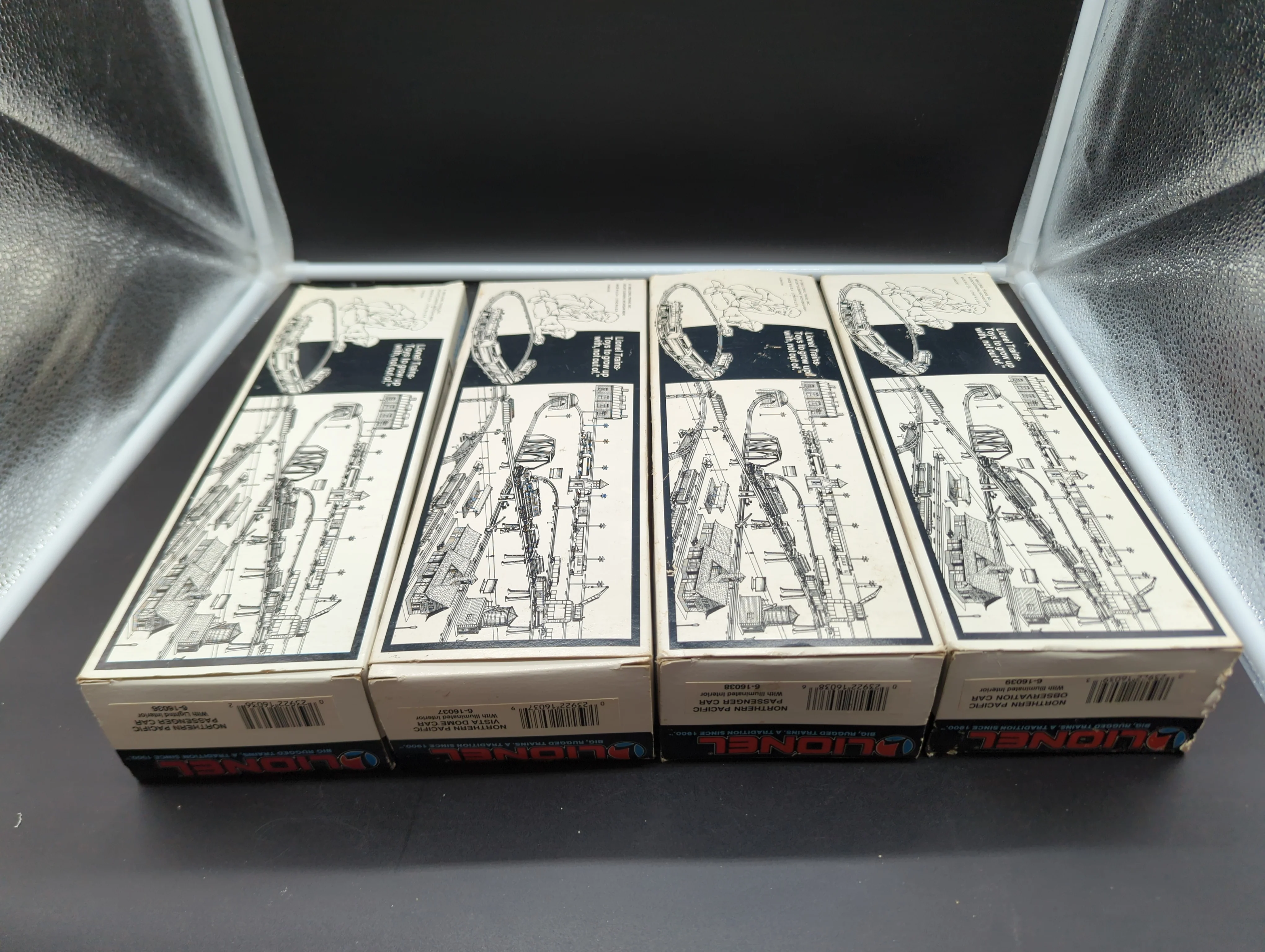 Lionel 6-16036, 6-16037, 6-16038, 6-16039  Northern Pacific Passenger Cars set of 4 O scale Used VG AS IS - Image 8