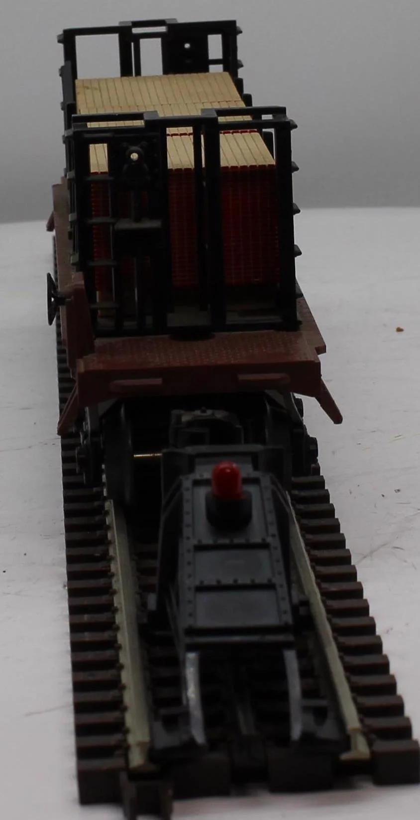 Lionel 6-16333 FRISCO Bulkhead Flatcar O Scale Used Damaged Box - Image 5
