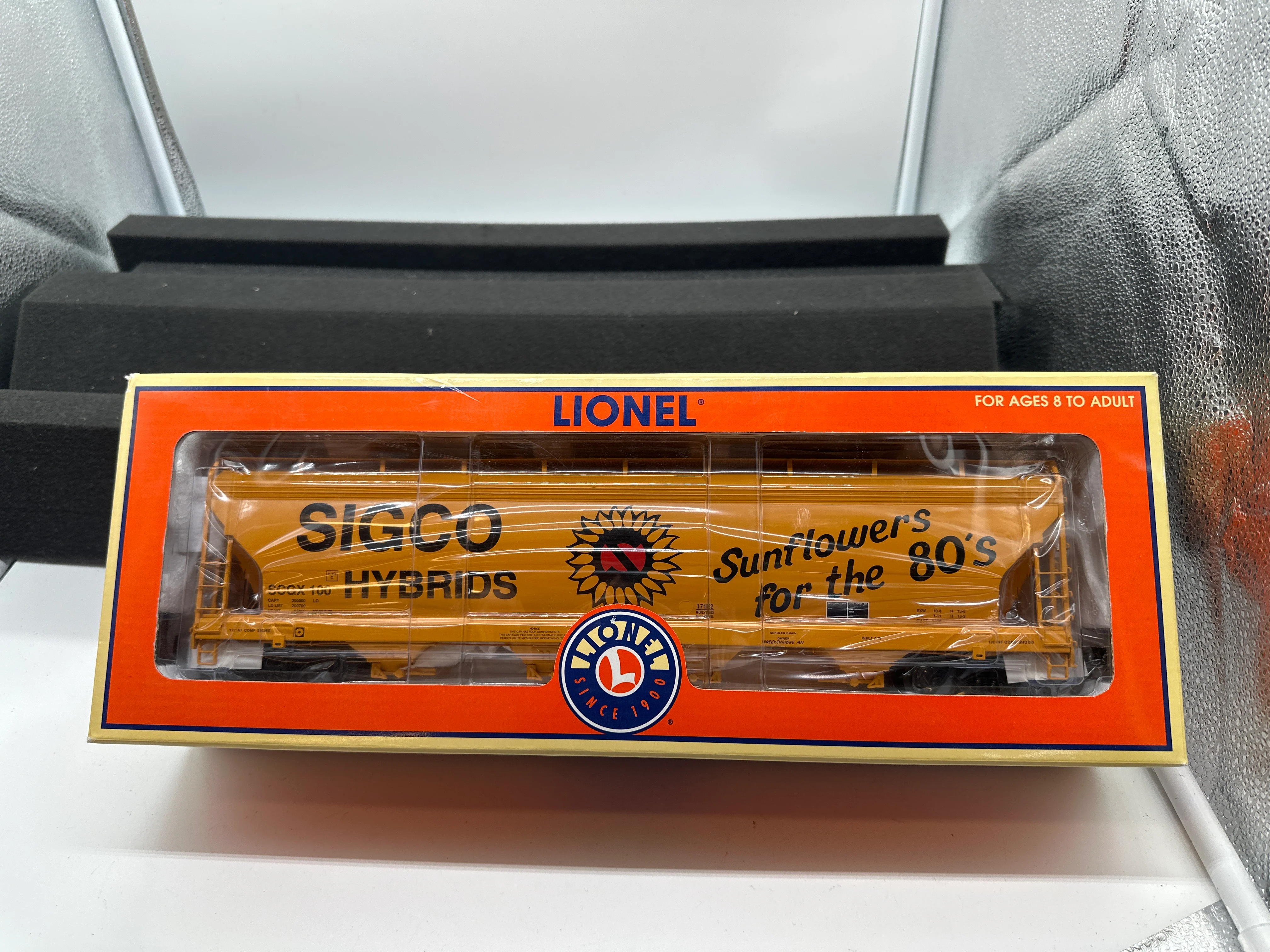 Lionel 6-17182 SIGCO HYBRIDS ACF 4-BAY ALUMINUM BODY HOPPER #100 O SCALE NEW - Image 3